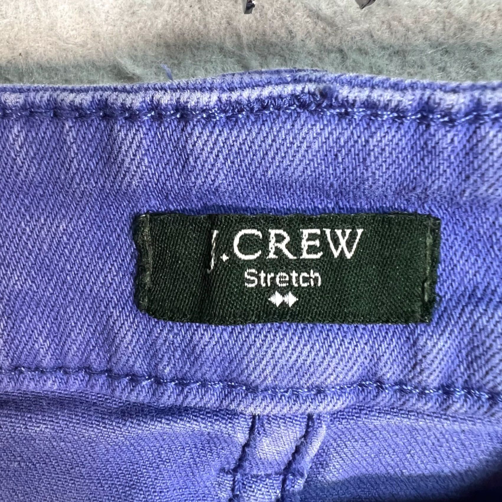 J.Crew J.CREW Skirt Denim Mini Purple Stretch Cotton Blend Womens 2 Small Adult Short Powder Purple Womens Size 26" / US 2 / IT 38 - 3 Thumbnail