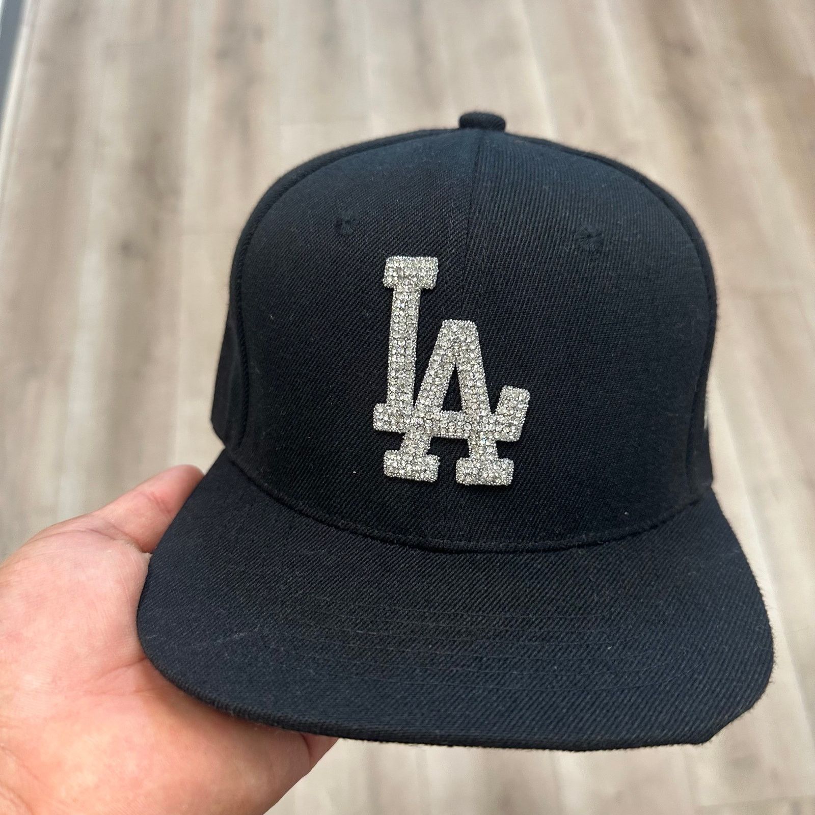 MLB Party In The Hills LA Dodgers Crystalized Black Snapback Hat Size ONE SIZE - 2 Thumbnail
