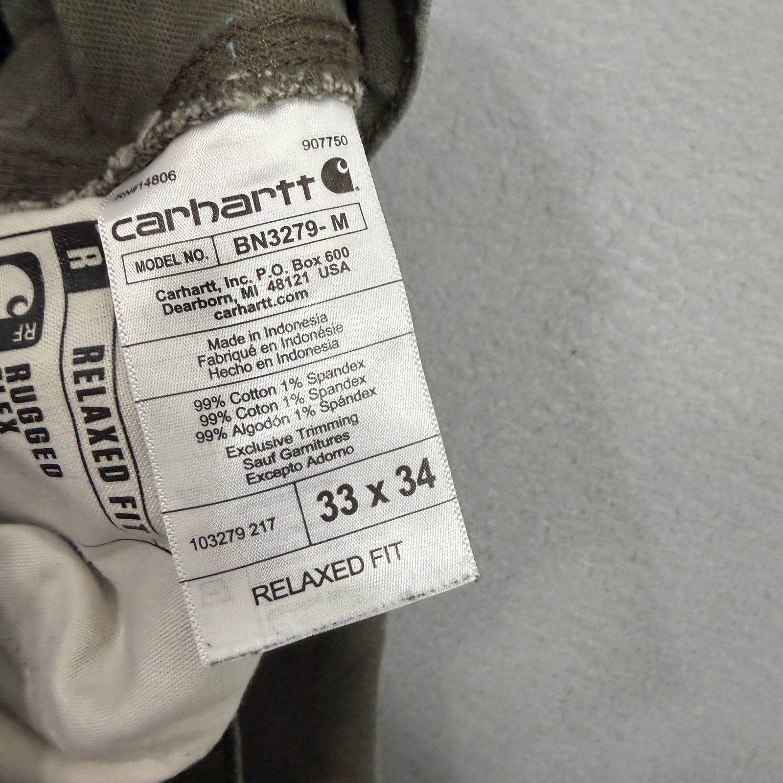 Carhartt Carhartt Rugged Flex Relaxed Fit Duck Utility Pants 33x34 Size US 33 - 6 Thumbnail