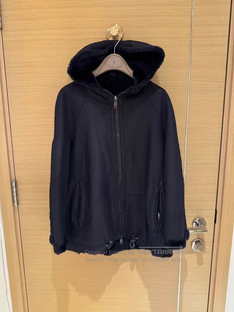 Brunello Cucinelli Brunello Cucinelli Double-Sided Fur and Leather Jacket Size XS / US 0-2 / IT 36-38 - 4 Thumbnail