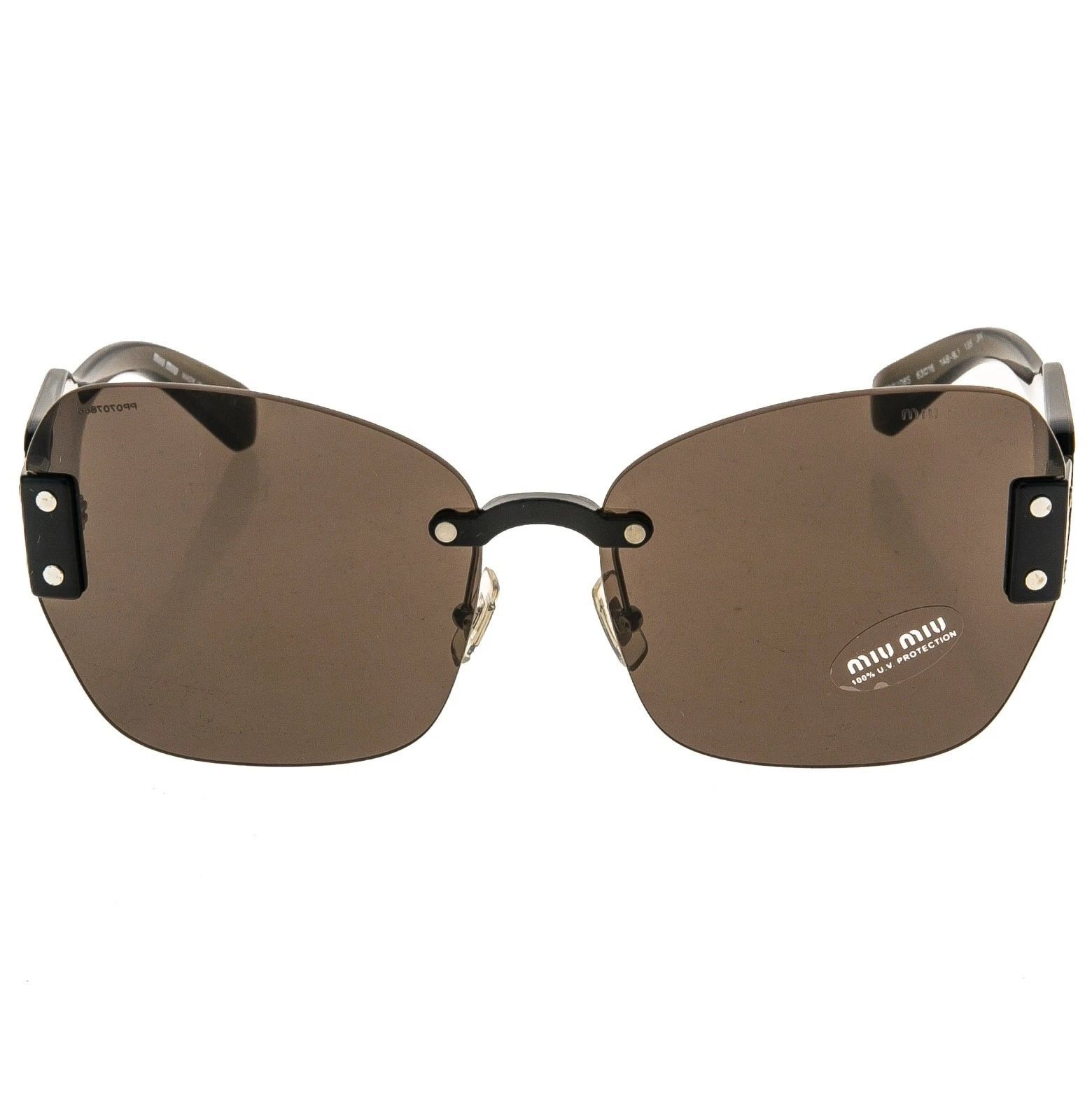 Miu Miu MIU MIU MU08SS SORBET 08S Black Butterfly Rimless Sunglasses Size ONE SIZE - 9 Thumbnail