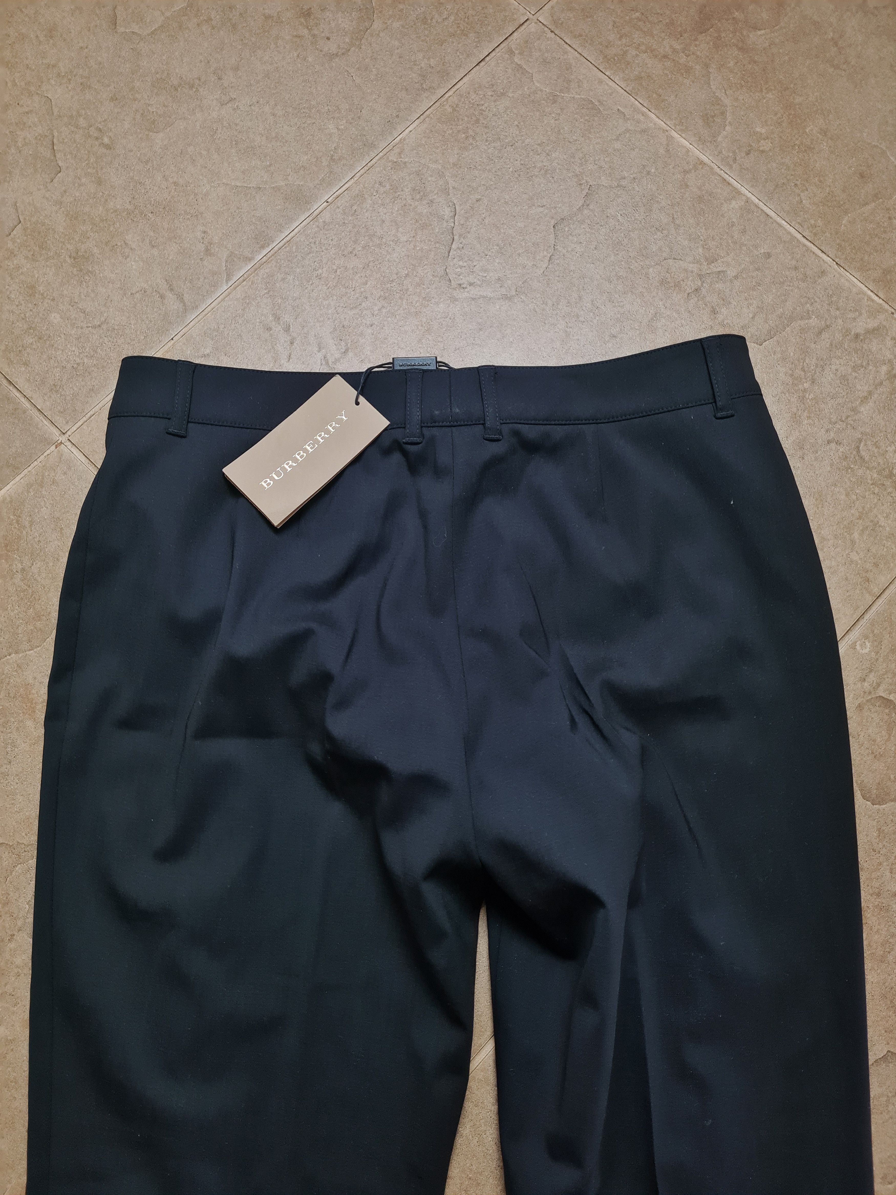 Burberry Vintage Pant Burberry London Wool Black Dress womens Pants Size 32" / US 10 / IT 46 - 6 Thumbnail