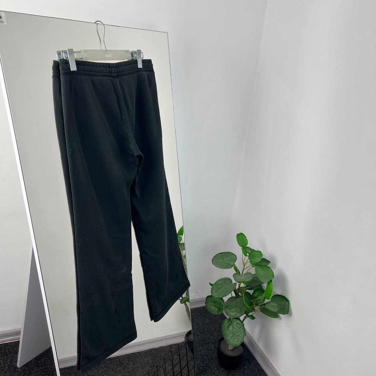 Vintage Nike Flared Sweatpants Cotton Mini Swoosh Y2K Style Size 34" / US 12 / IT 48 - 2 Thumbnail
