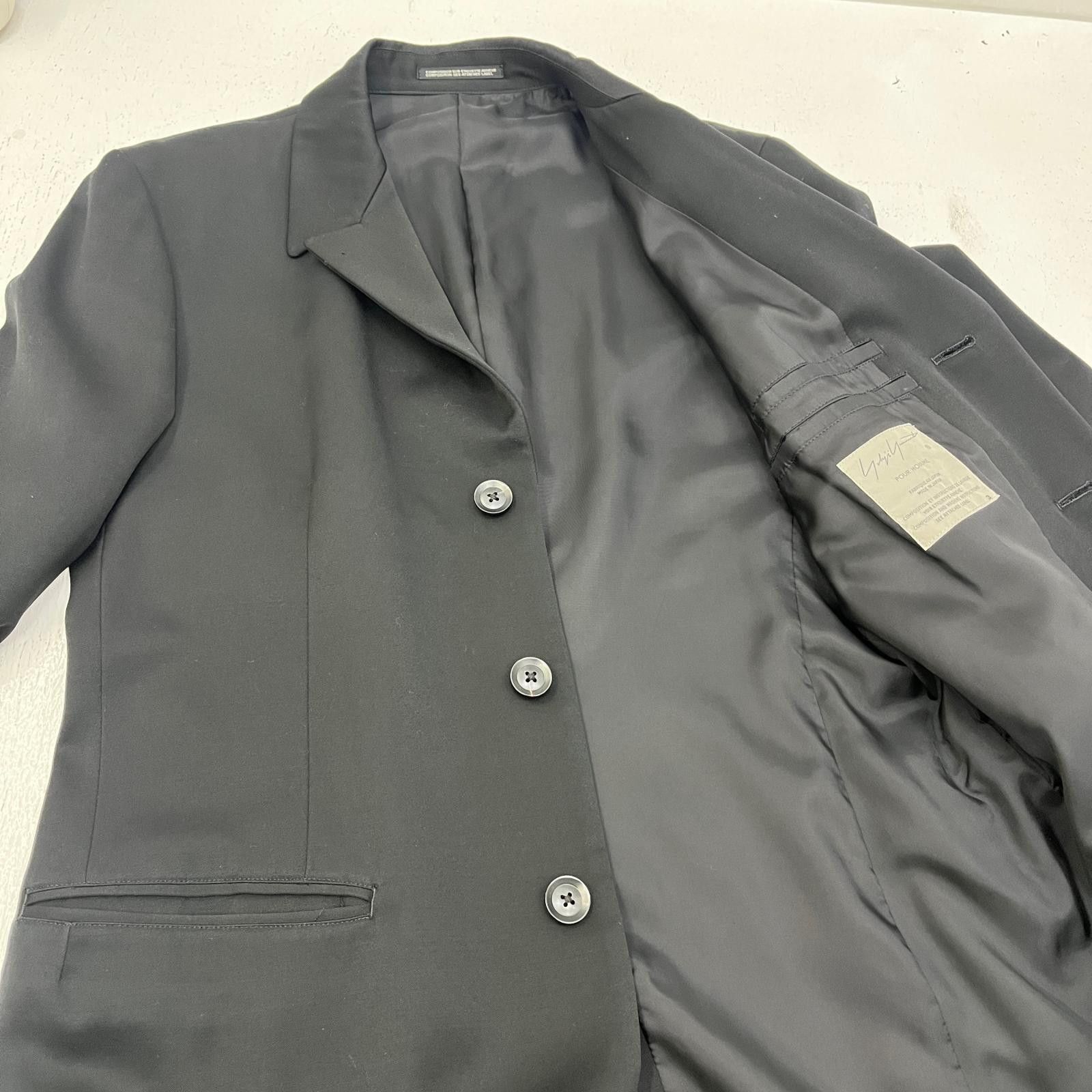 Yohji Yamamoto POUR HOMME Dr. wool jacket HH-J16-108 Size US L / EU 52-54 / 3 - 4 Thumbnail