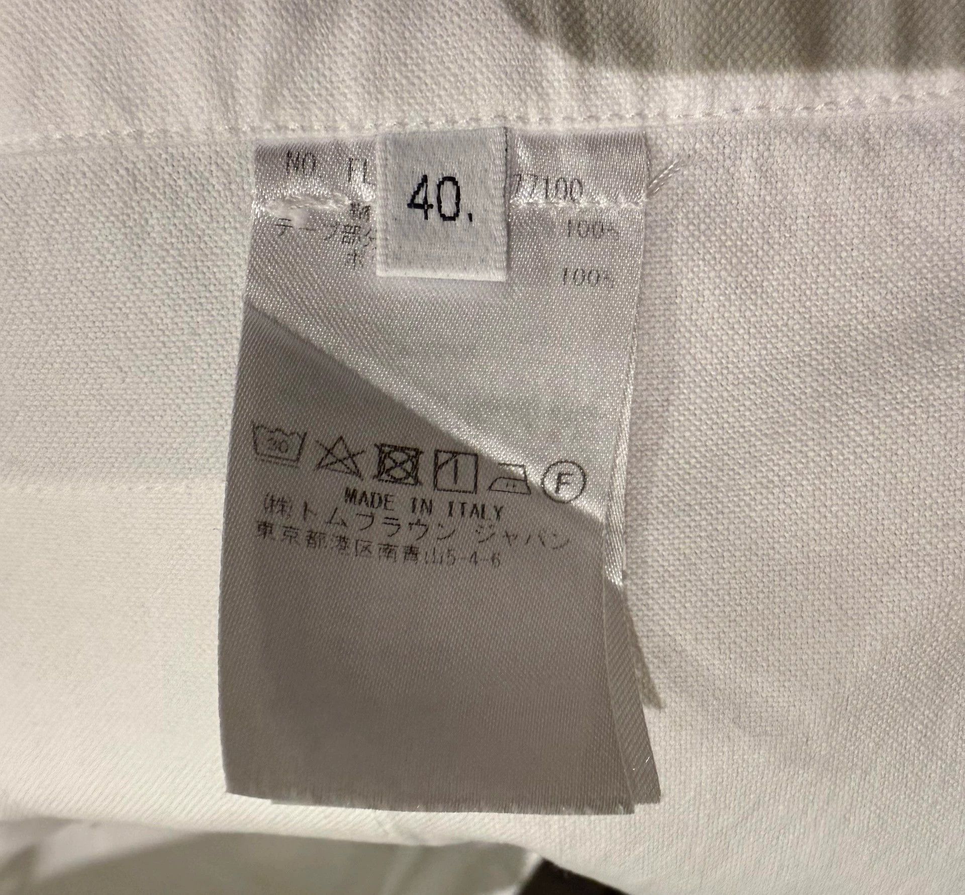 Thom Browne TB Women's Classic Tricolor Placket White Shirt Size40 Size S / US 4 / IT 40 - 5 Thumbnail