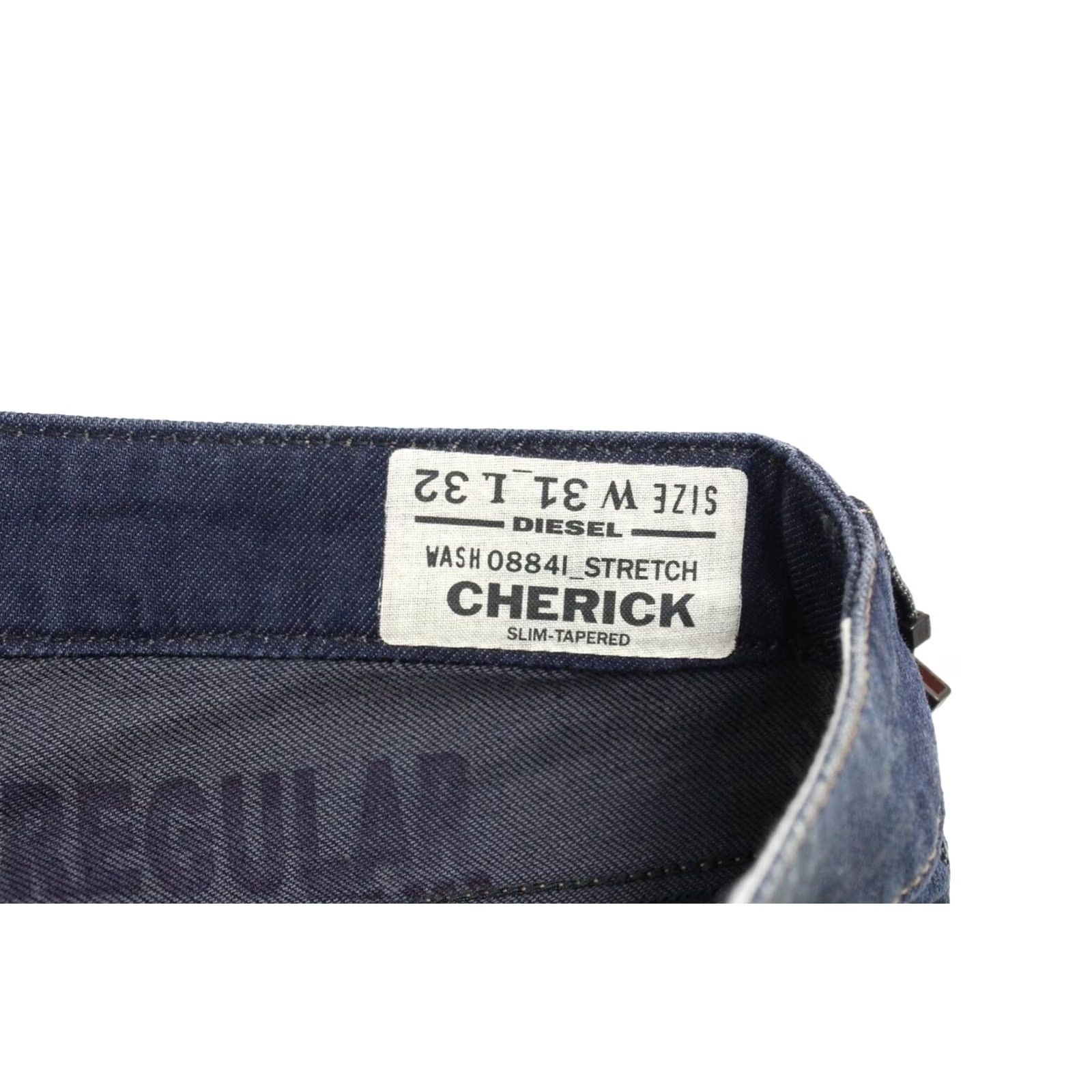 Diesel DIESEL Jeans Cherick Slim-Tapered 0884I_Stretch W31/L32 Faded Zip Blue Womens Jeans Size 24" / US 00 / IT 34 - 6 Thumbnail