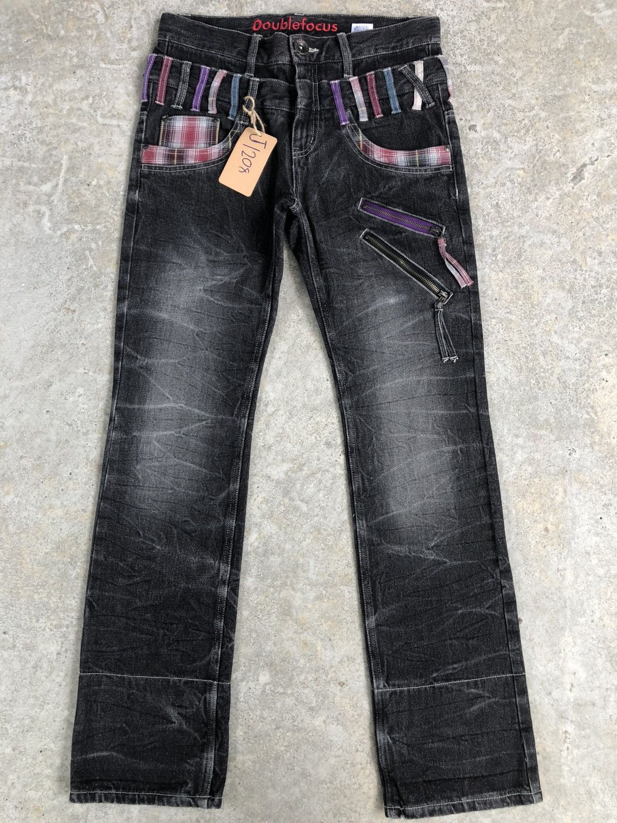 Hysteric Glamour Japanese Double Focus Double Waist Distressed Multizipper Size US 32 / EU 48 - 1 Thumbnail