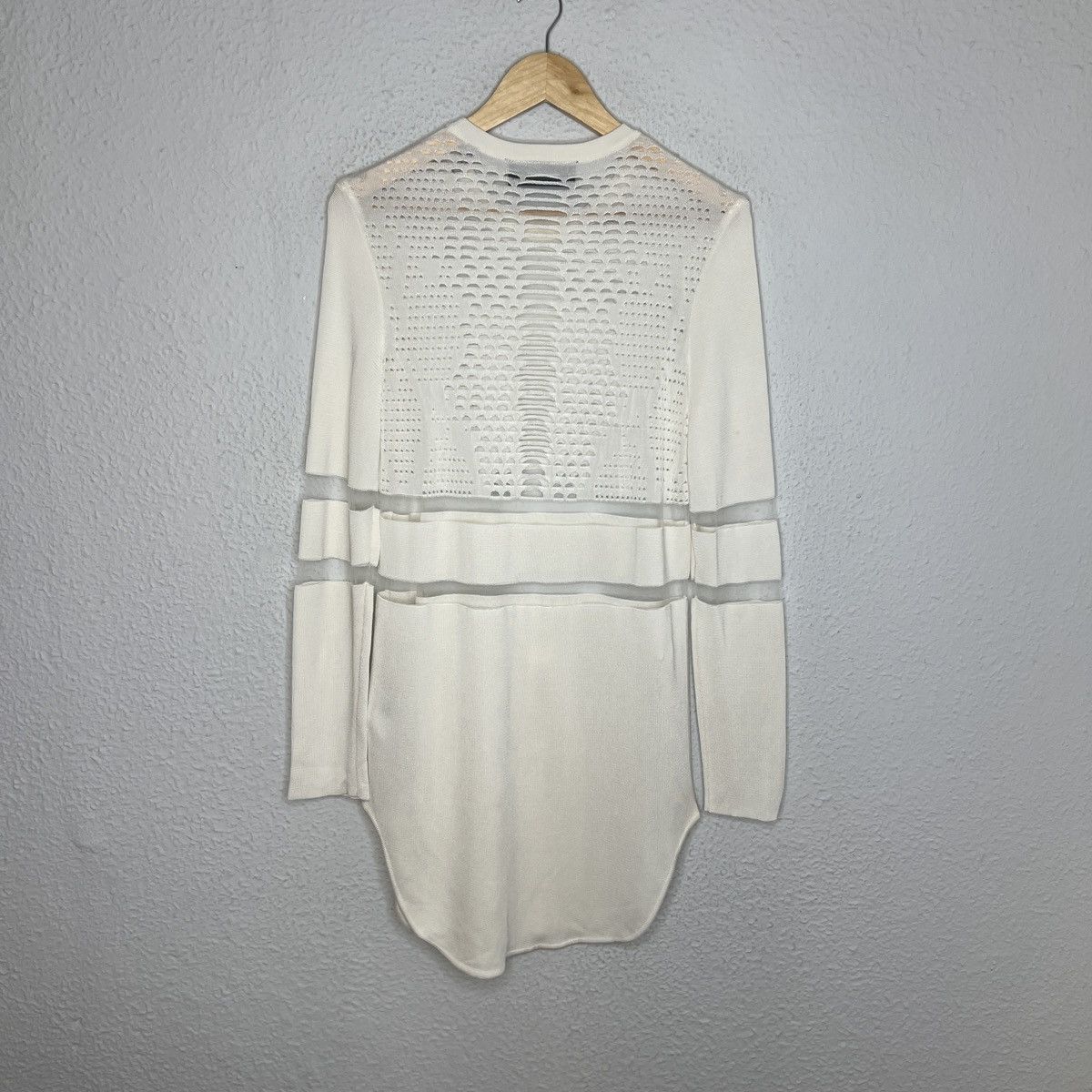 Alexander Wang × Designer × Japanese Brand Alexander Wang Mini Midi Dres Ecru Beige Transparent Size M / US 6-8 / IT 42-44 - 7 Thumbnail