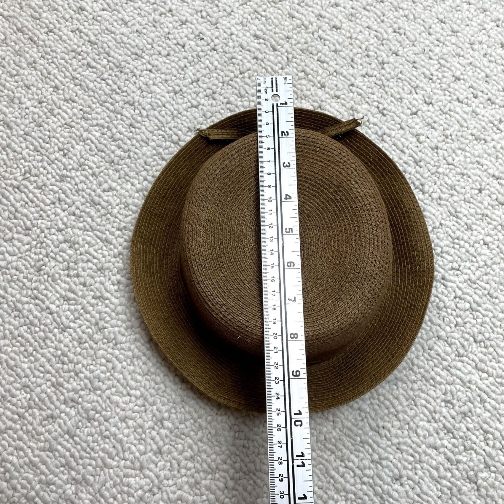 Vintage Unbranded Womens Cloche Hat Bow Brown Casual Straw Travel Sun Ladies Size ONE SIZE - 3 Thumbnail