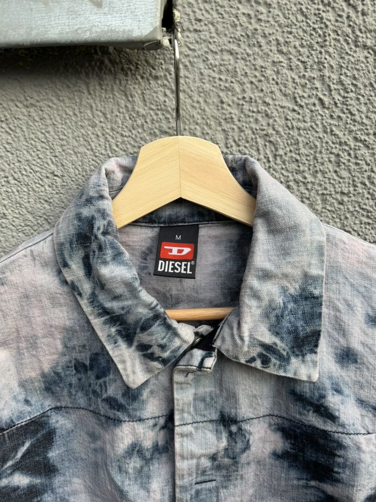 Diesel × Vintage Diesel Denim Tie Dye Jacket Mod Sobea Blue M Size M / US 6-8 / IT 42-44 - 2 Thumbnail