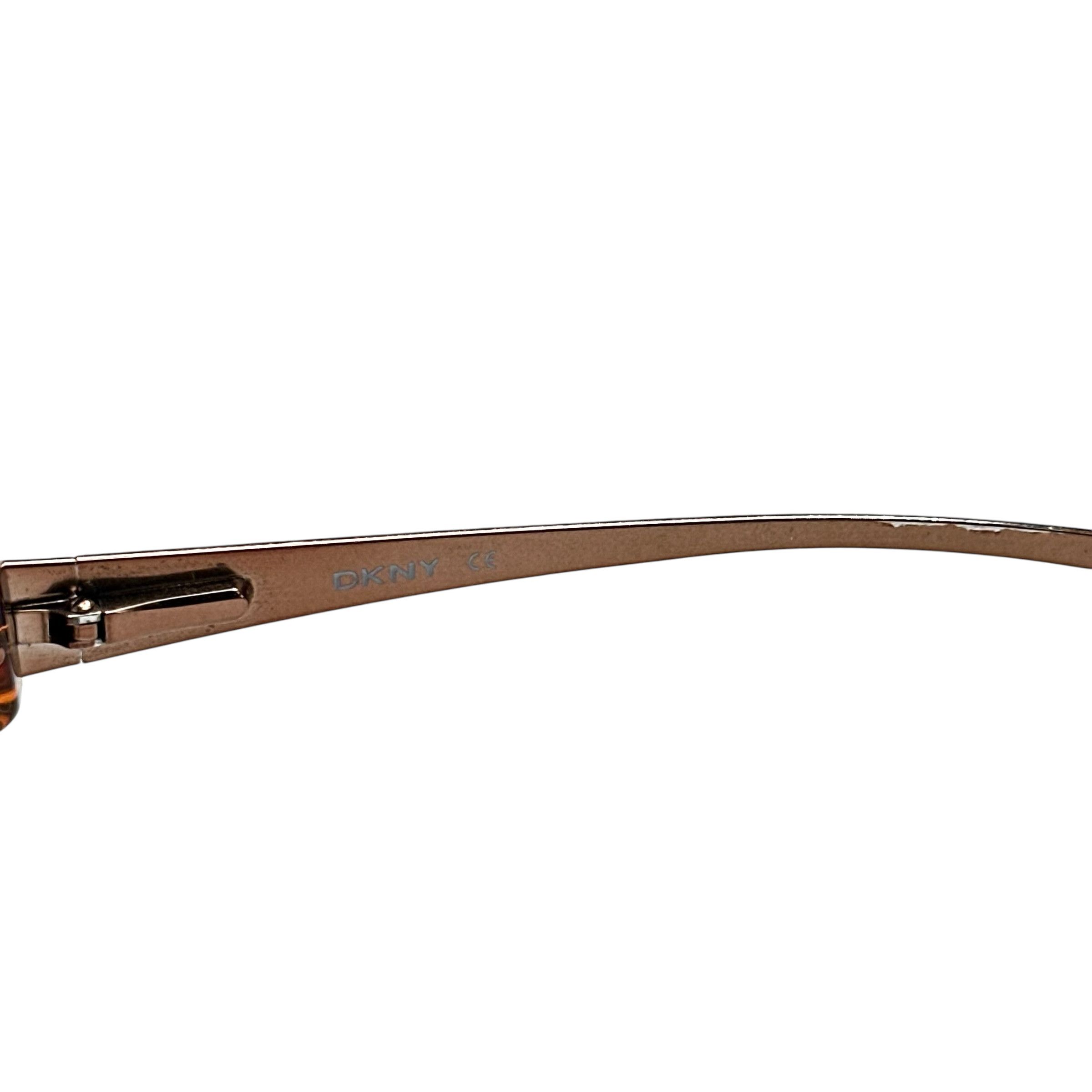 DKNY DKNY Bronze Rubber Slim Glasses Size ONE SIZE - 4 Thumbnail