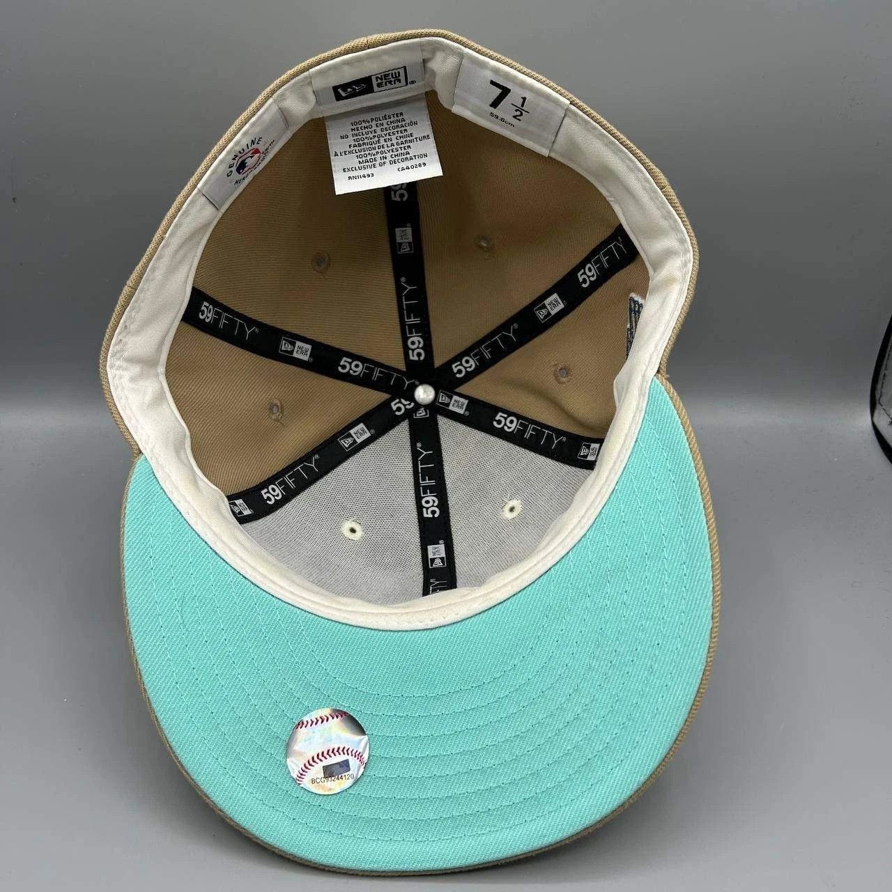 New Era Cleveland Indians Guardians Hat Men 7 1/2 Brown MLB Fitted Size ONE SIZE - 2 Thumbnail