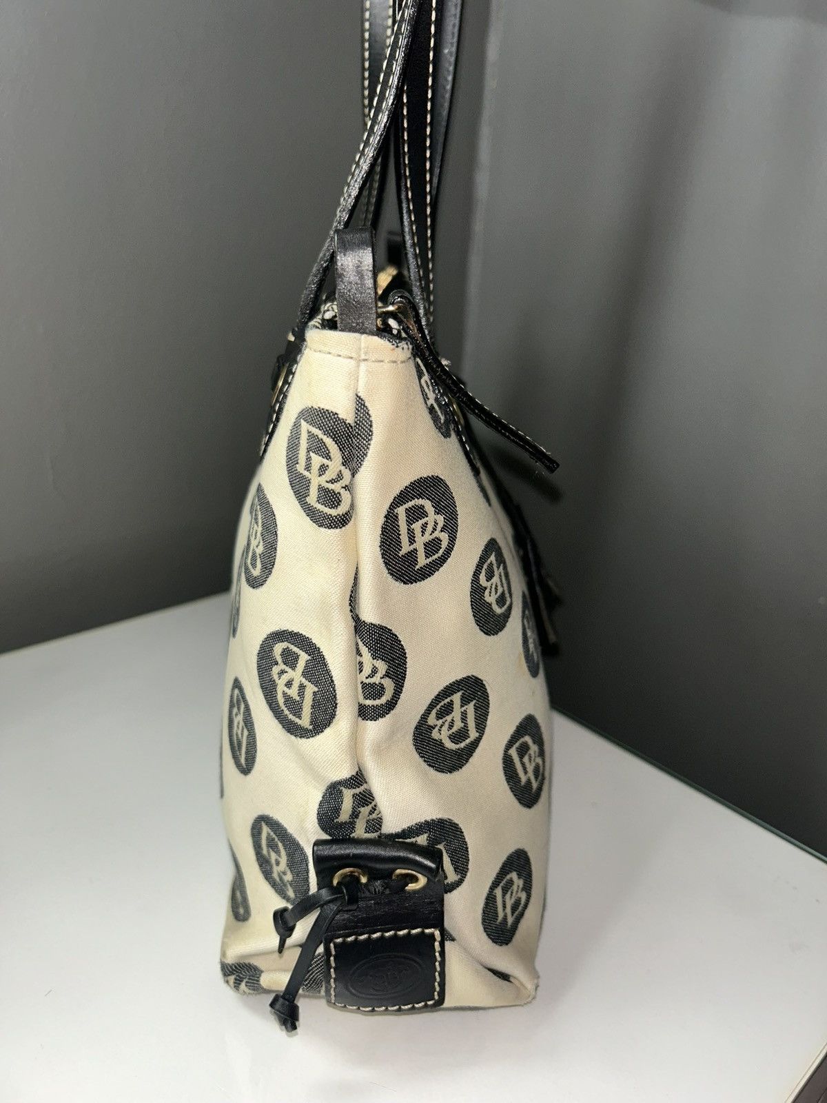 Dooney & Bourke Dooney & Bourke Canvas Signature Satchel Bubble Dot Pattern Size ONE SIZE - 9 Thumbnail