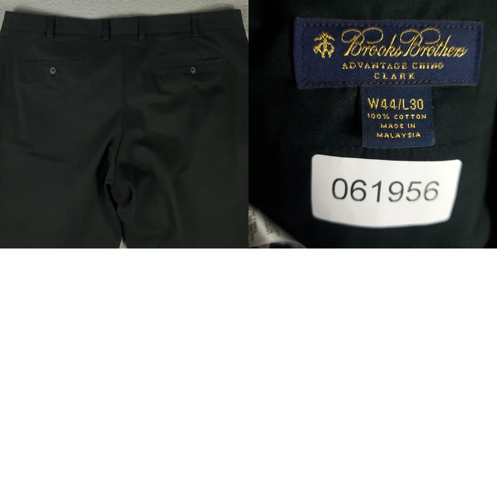 Brooks Brothers VINTAGE Brooks Brothers Mens Pants Size 42x28.5 Black Chino Flat Front Business Casual Formal Size US 42 / EU 58 - 8 Thumbnail