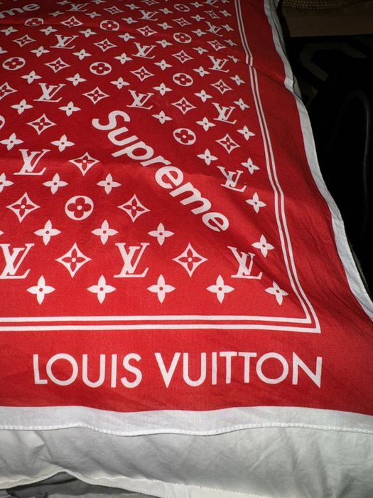 Lv x hot sale supreme bandana