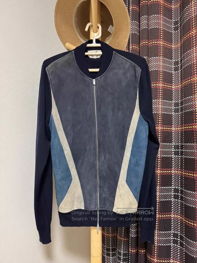 Hermes Hermes Wool and Leather Blazer, 100% Wool + 100% Sheep Lea Size US M / EU 48-50 / 2 - 1 Thumbnail