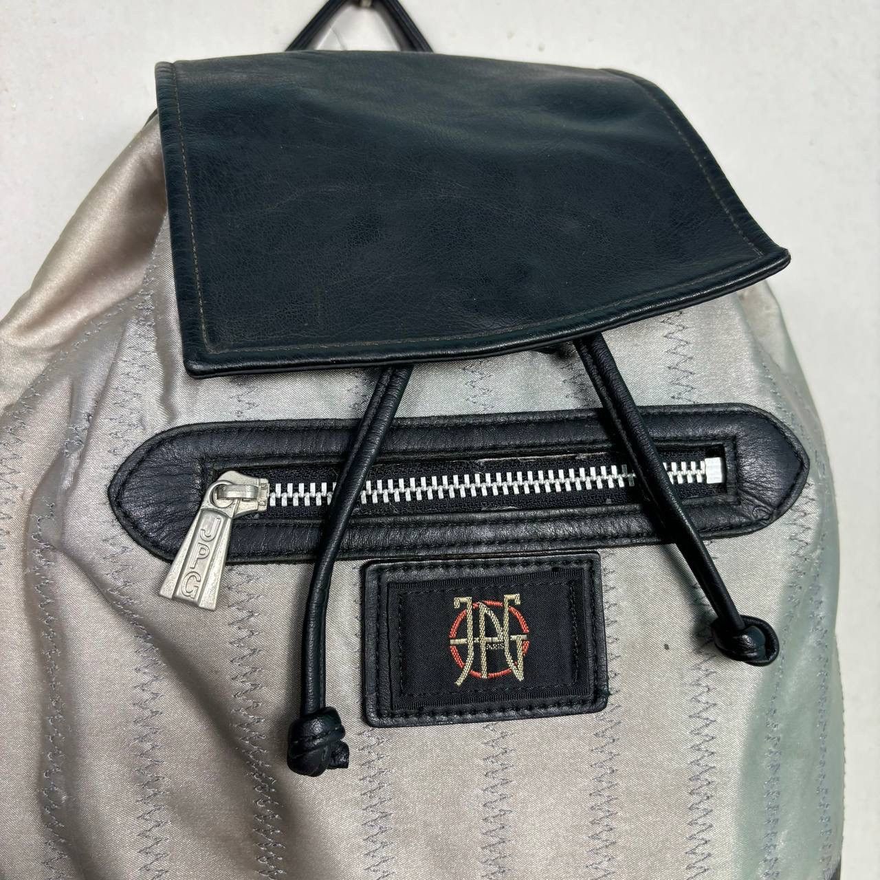 Jean Paul Gaultier Vintage Jean Paul Gaultier JPG Logo Nylon Leather Backpack Size ONE SIZE - 11 Thumbnail