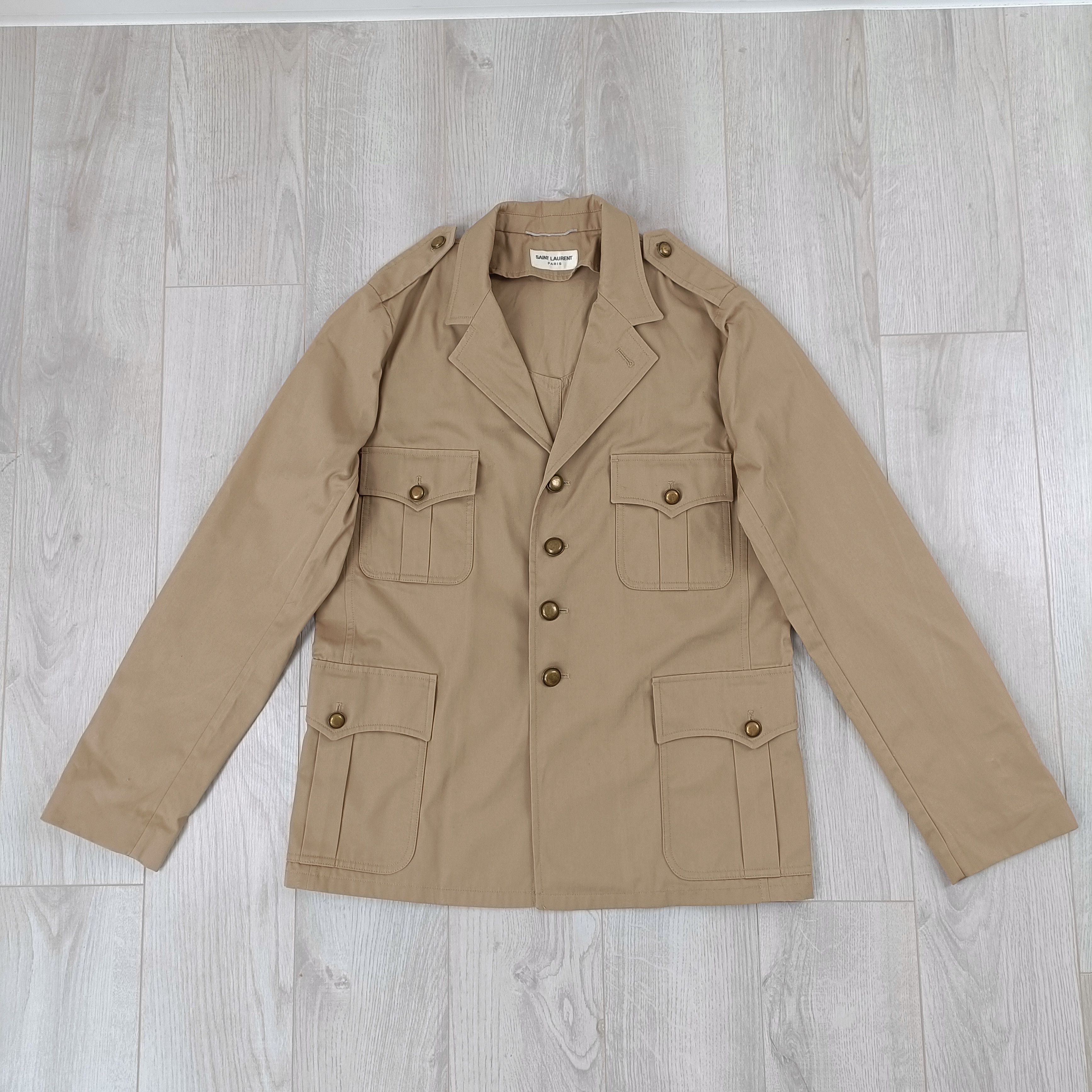 Saint Laurent Paris × Yves Saint Laurent Men's Beige Cotton Saint Laurent Paris × Yves Saint Laurent Men's Beige Cotton