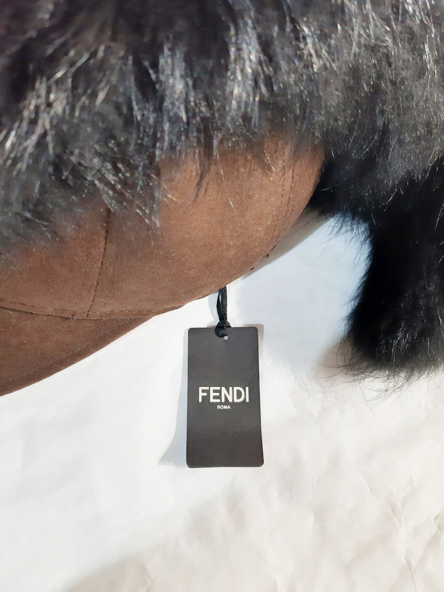 Fendi Fendi Racoon Fur Mohawk Cap Size ONE SIZE - 4 Thumbnail