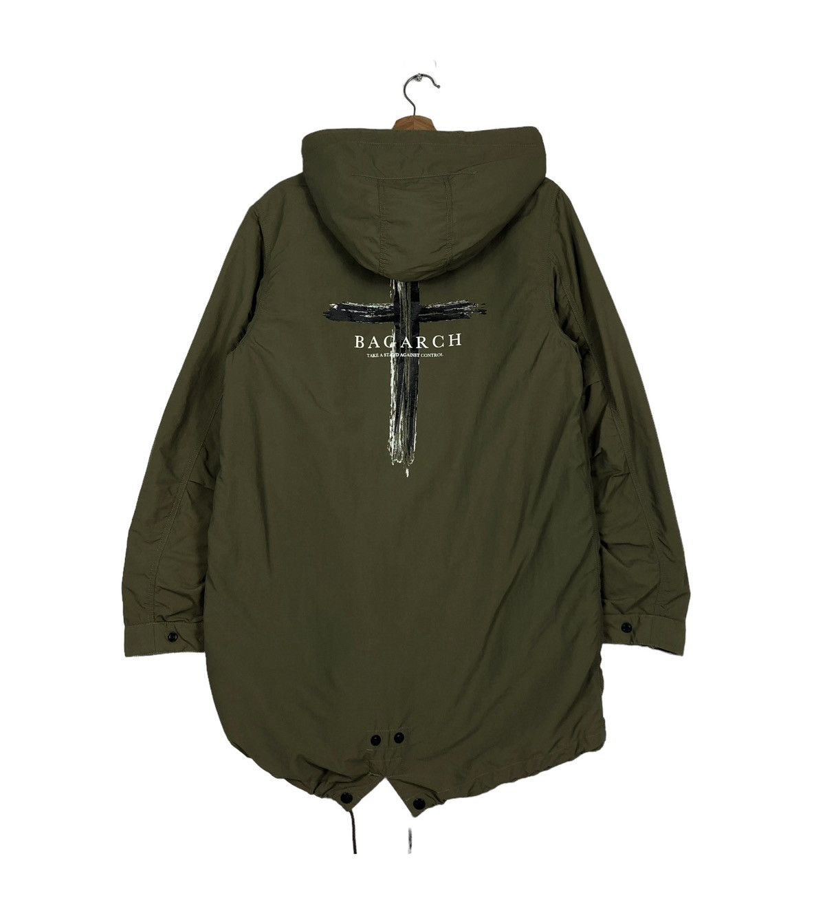 Japanese Brand 🔥VINTAGE LONG JACKET BIKER BONDAGE BAGARCH CROSS BIG LOGO Size US L / EU 52-54 / 3 - 1 Thumbnail