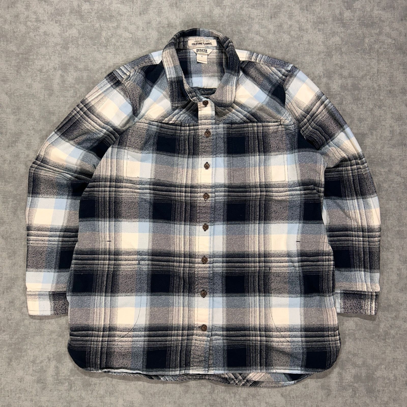 Duluth Trading Company Duluth Trading Co Folklore Flannel casual plaid shacket wm L Size L / US 10 / IT 46 - 1 Thumbnail