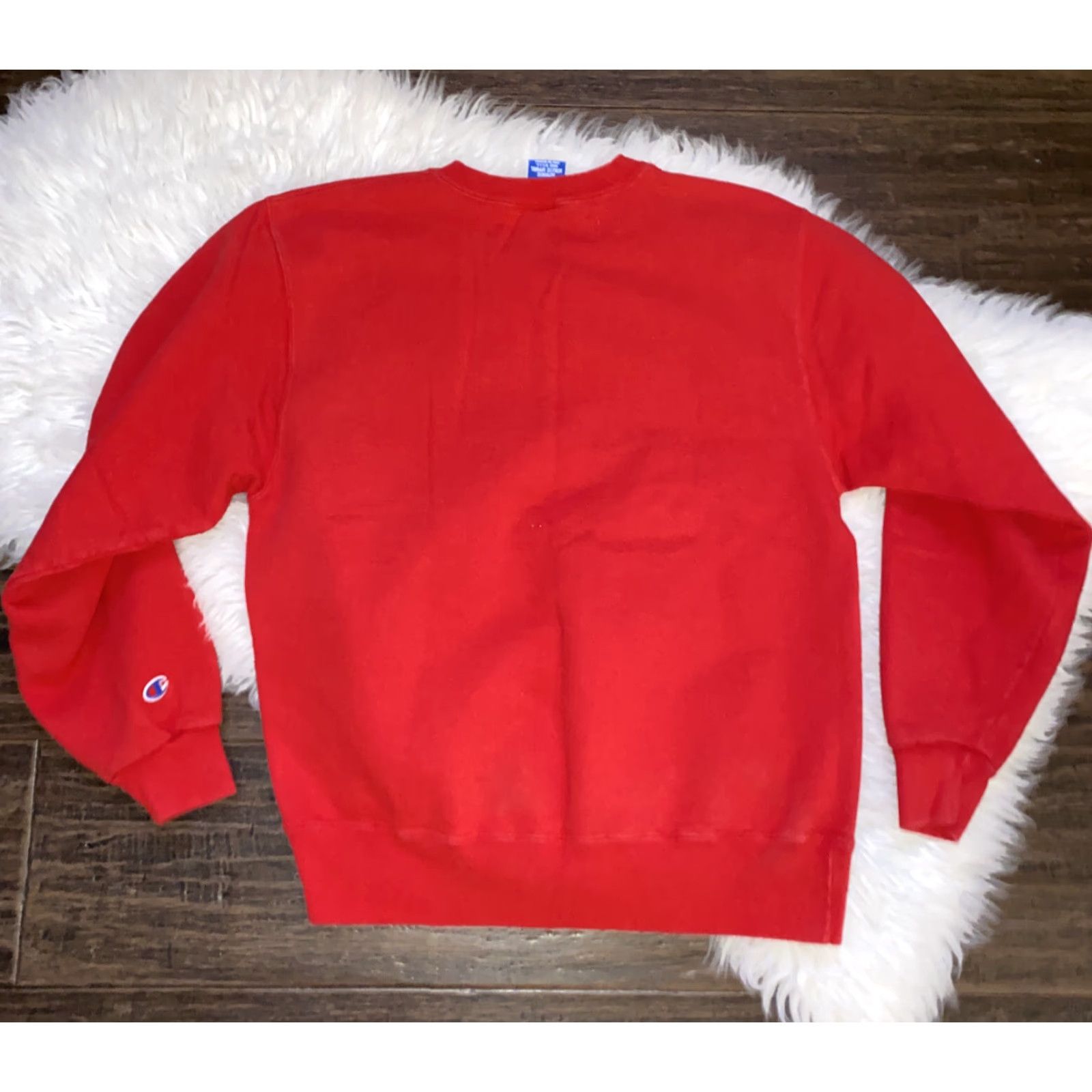 Champion VINTAGE Champion Sweatshirt Crew Nexk USA Women’s L Red Pullover Activewear USA Women’s L Red Pullover Sweatshirt Size L / US 10 / IT 46 - 5 Thumbnail
