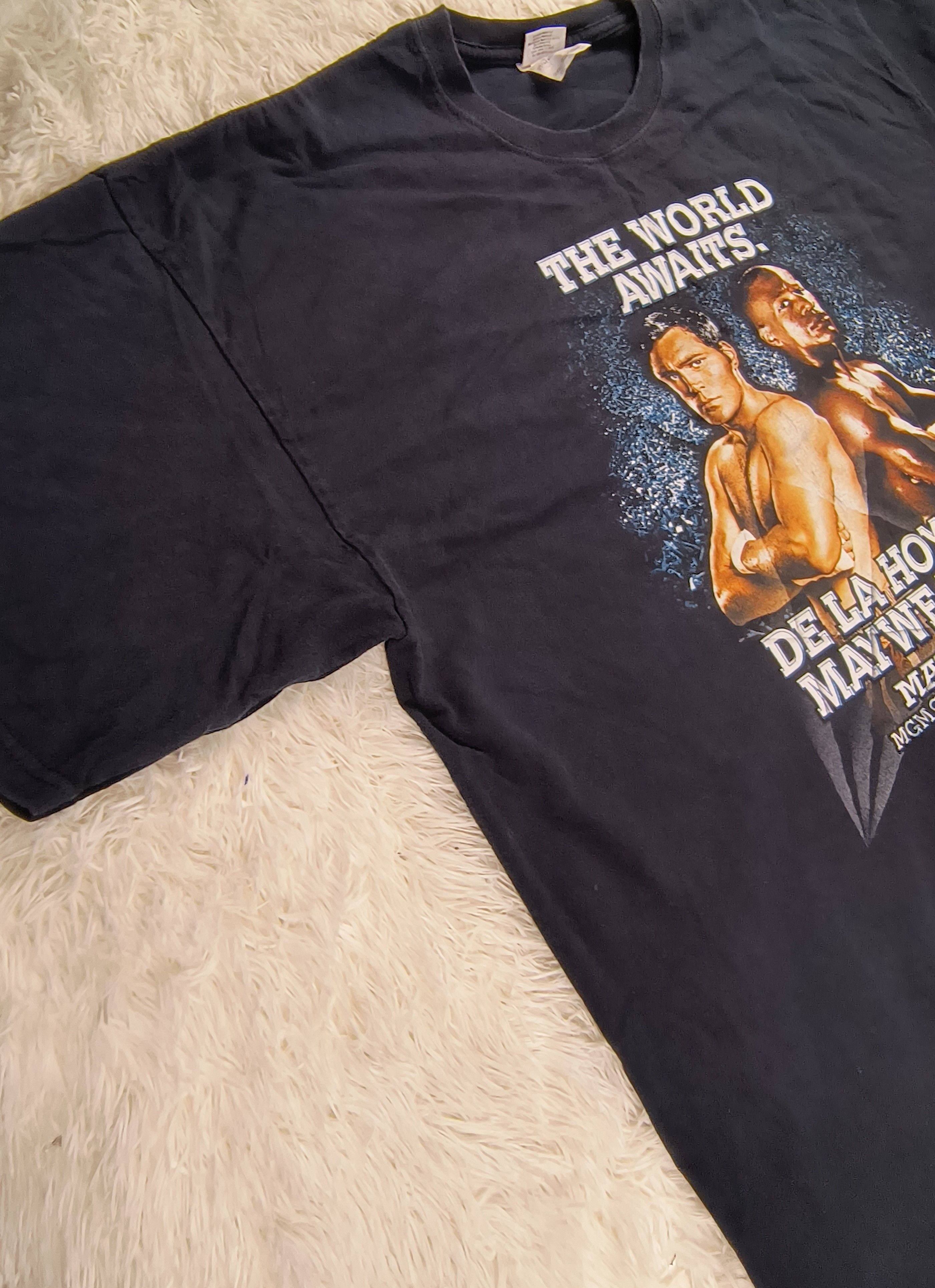 Gildan Y2K De La Hoya vs Mayweather 2007 tee Size US XXL / EU 58 / 5 - 3 Thumbnail