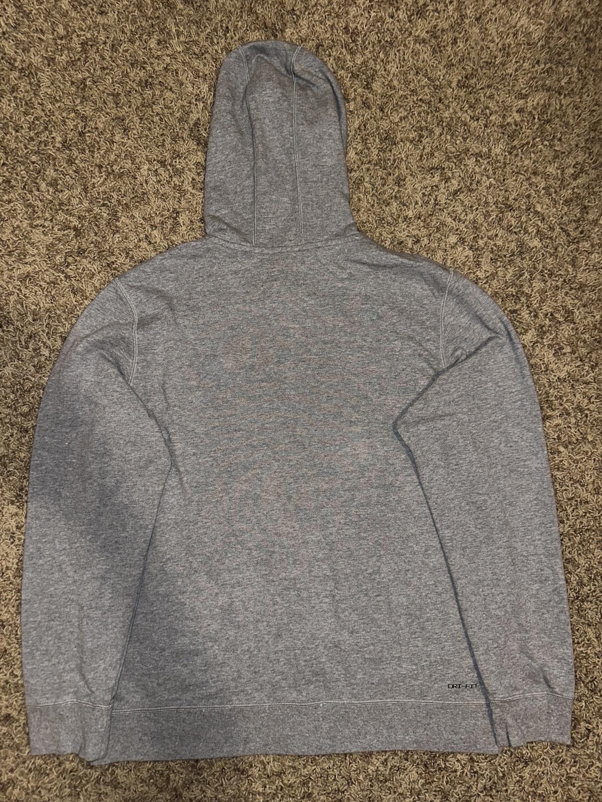 Designer Air Jordan Dri-Fit Full Zip Fleece Grey Hoodie Sample Size US M / EU 48-50 / 2 - 6 Thumbnail