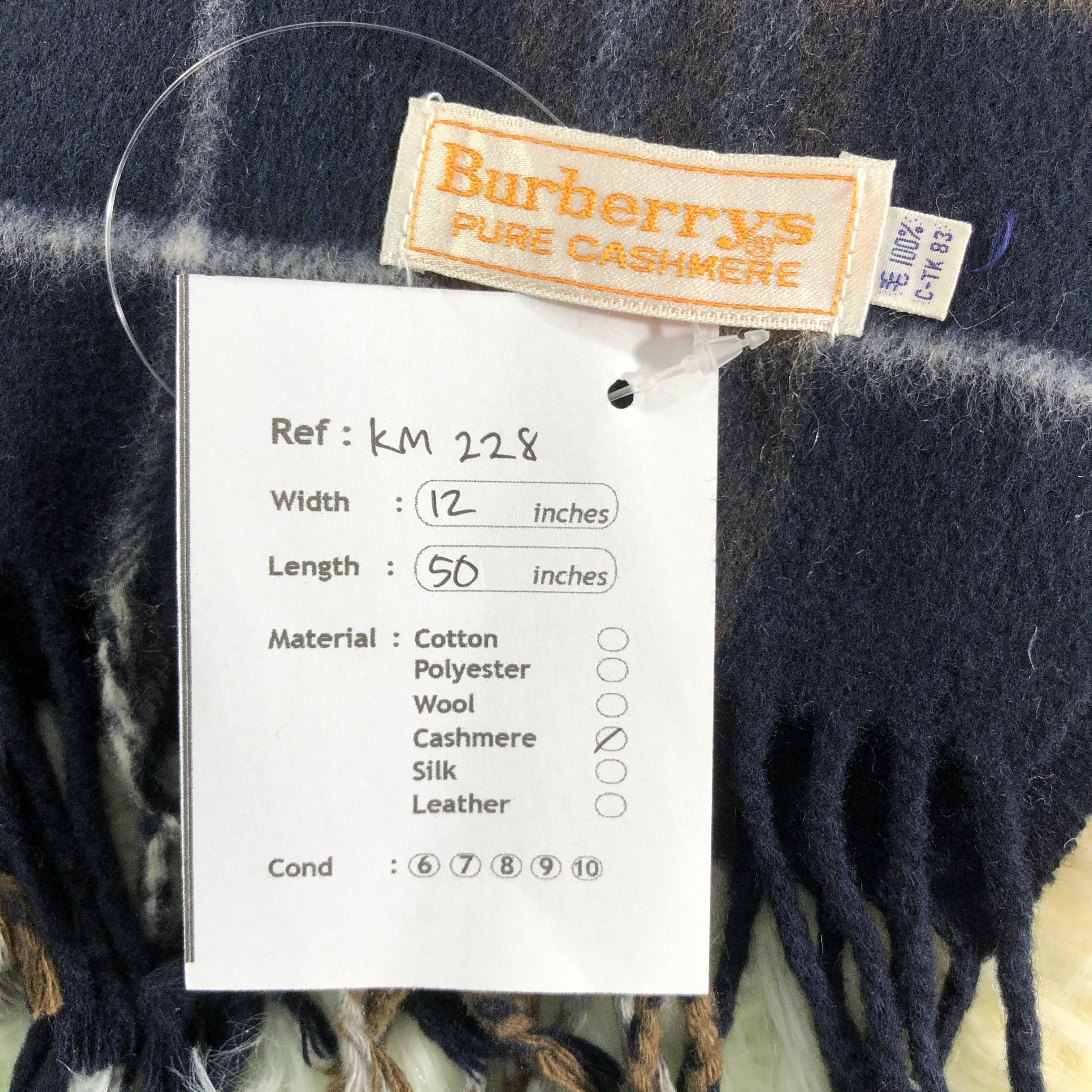 Burberry × Vintage Burberry Scarf / Muffler / Neckwear - KM228 Size ONE SIZE - 5 Thumbnail