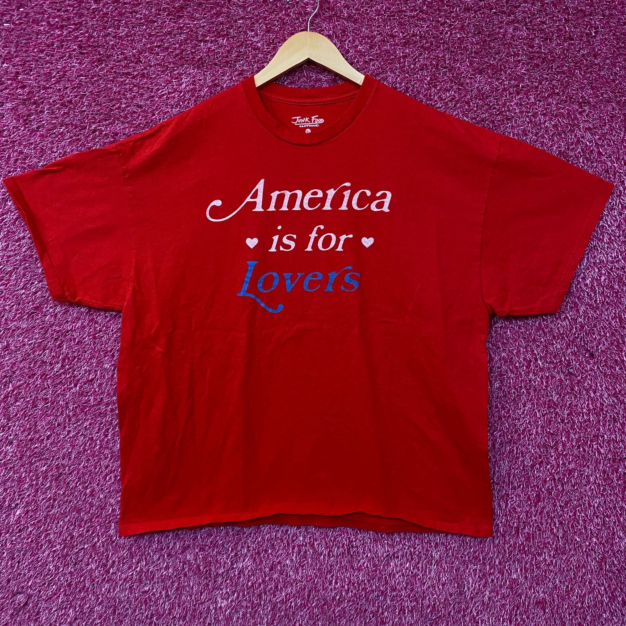 Junk Food Junk Food Clothing America Is For Lovers Graphic T-Shirt XL Size US XL / EU 56 / 4 - 1 Thumbnail