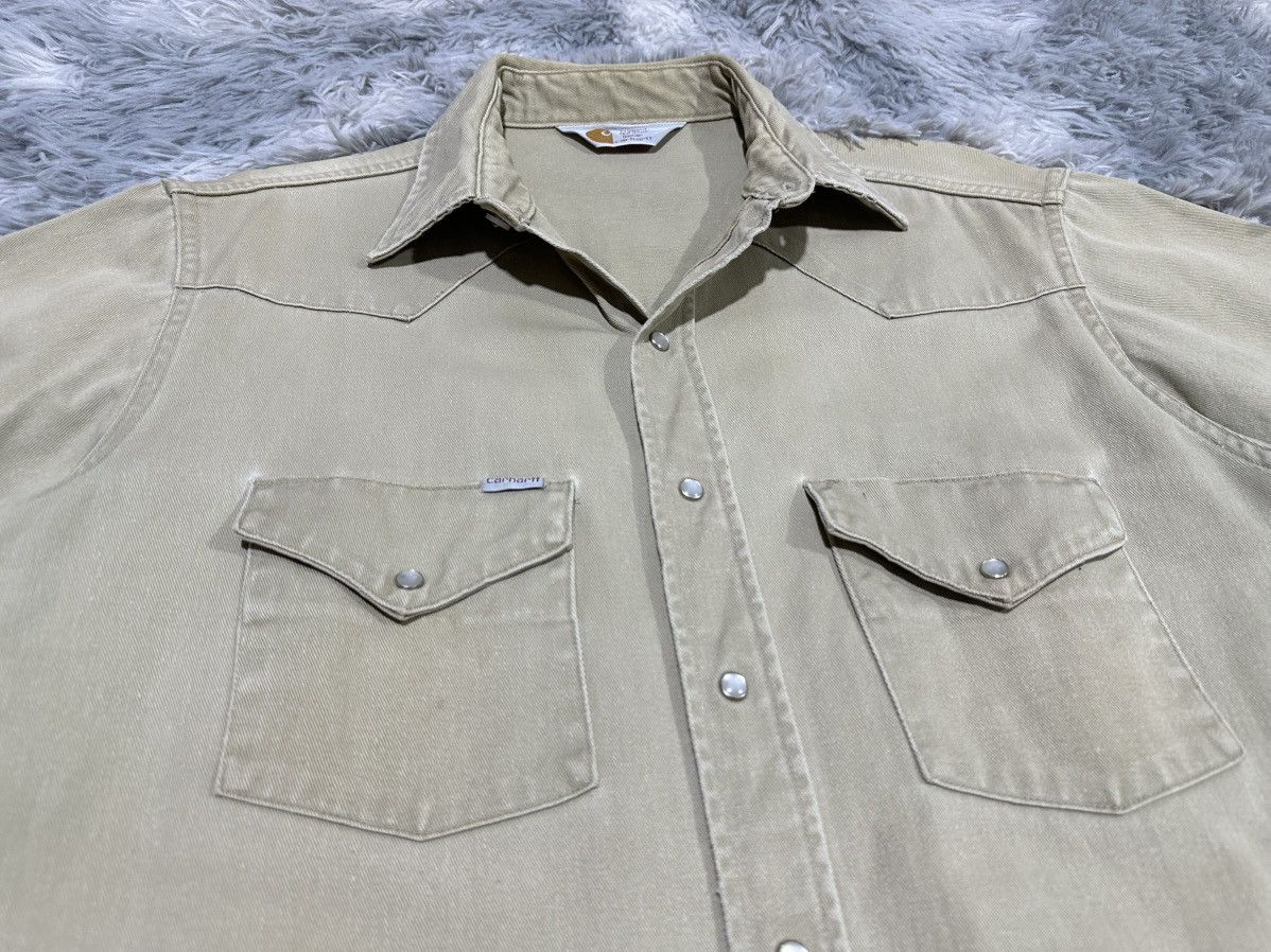 Carhartt 🔥Vintage Carhartt Western Shirt Short Sleeve Size US XL / EU 56 / 4 - 5 Thumbnail