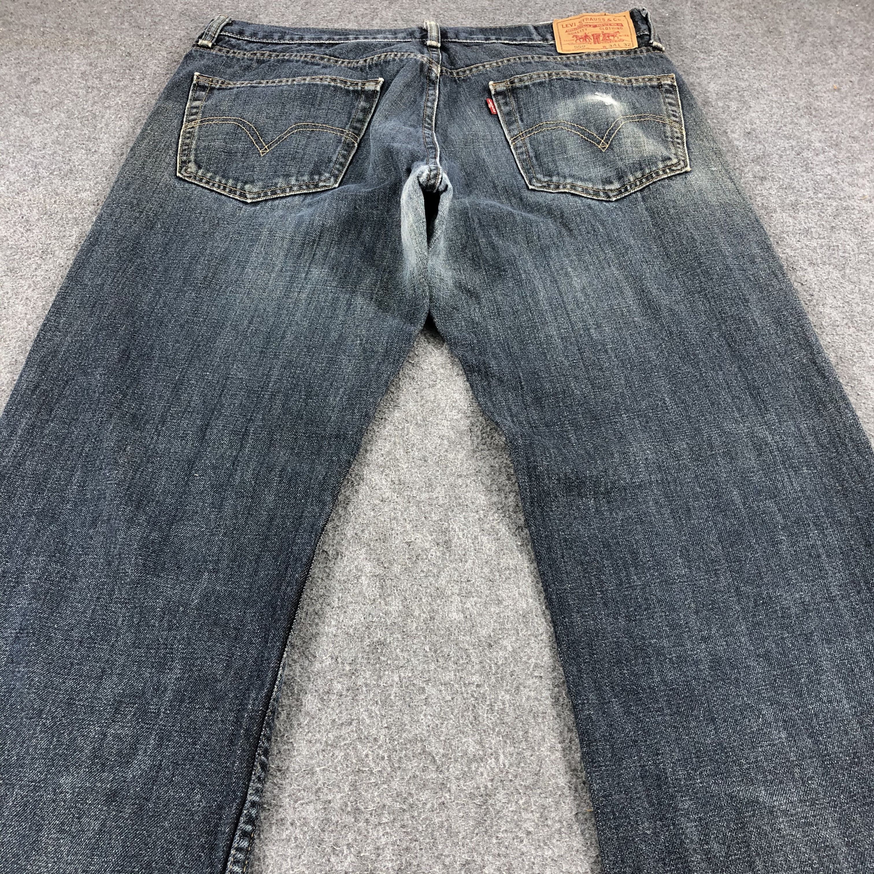 Levi's Vintage Blue Wash Levis 559 Jeans-J917 Size US 36 / EU 52 - 4 Thumbnail