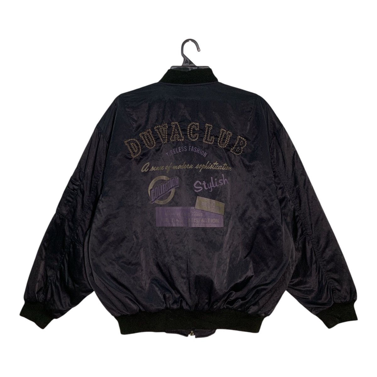Japanese Brand Rare Design Vintage Duva Club Bomber Jackets Size US XL / EU 56 / 4 - 2 Thumbnail