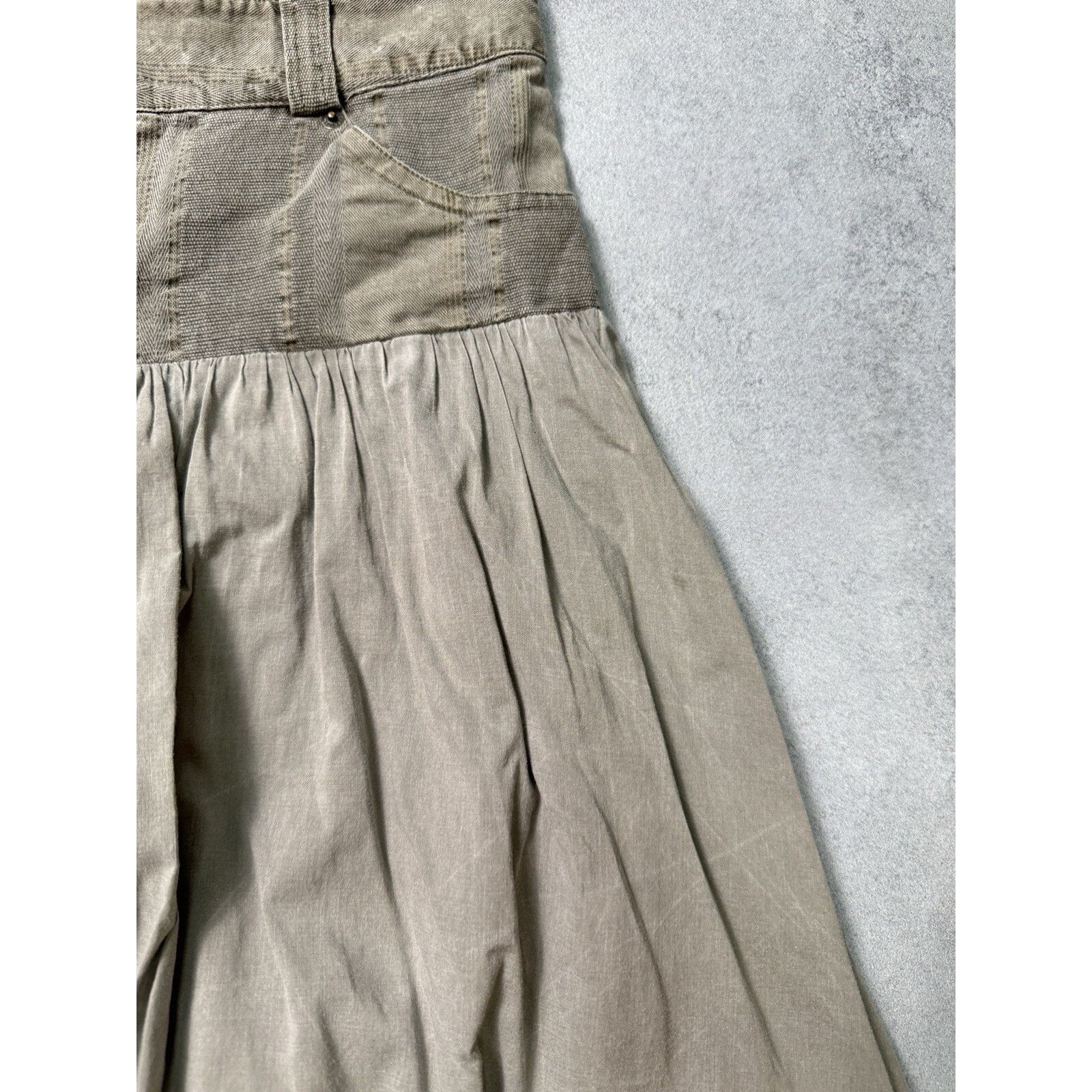 Designer × Morgan Homme Vintage Morgan de Toi Skirt Avant Garde Size 38 Beige Size 27" / US 4 / IT 40 - 6 Thumbnail