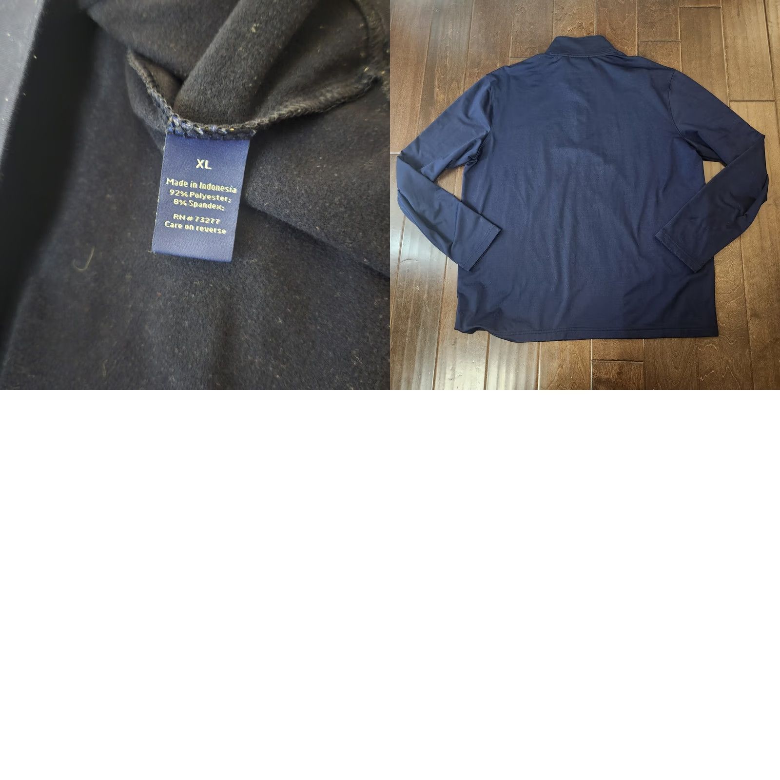 Apt. 9 Apt 9 Mens XL Navy Quarter Zip Pullover Shirt Long Sleeve Size US XL / EU 56 / 4 - 10 Thumbnail