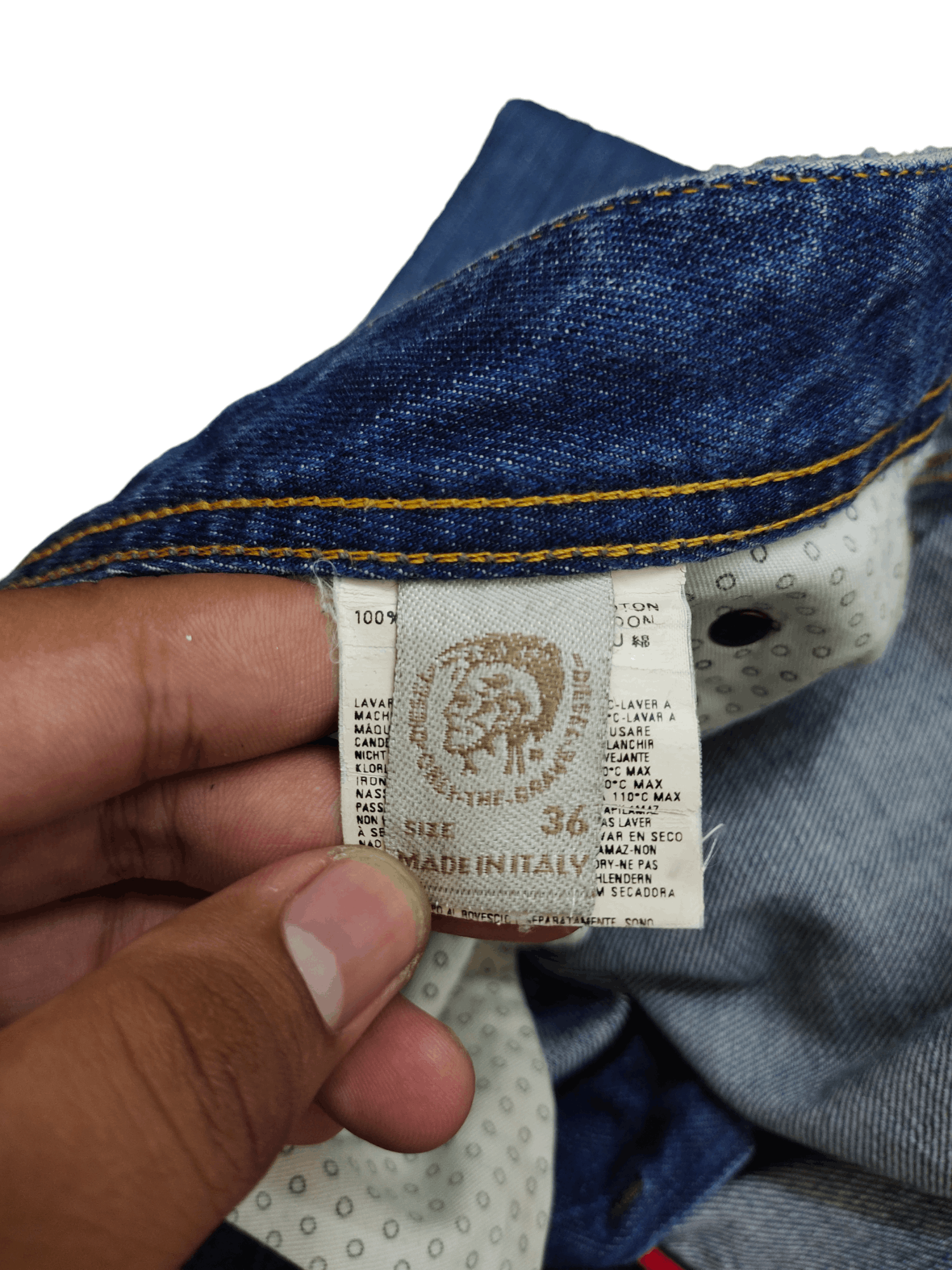 Diesel Baggy Jeans Diesel "Levan" D Logo Wide Leg Denim Y2k Jnco Size US 36 / EU 52 - 15 Thumbnail
