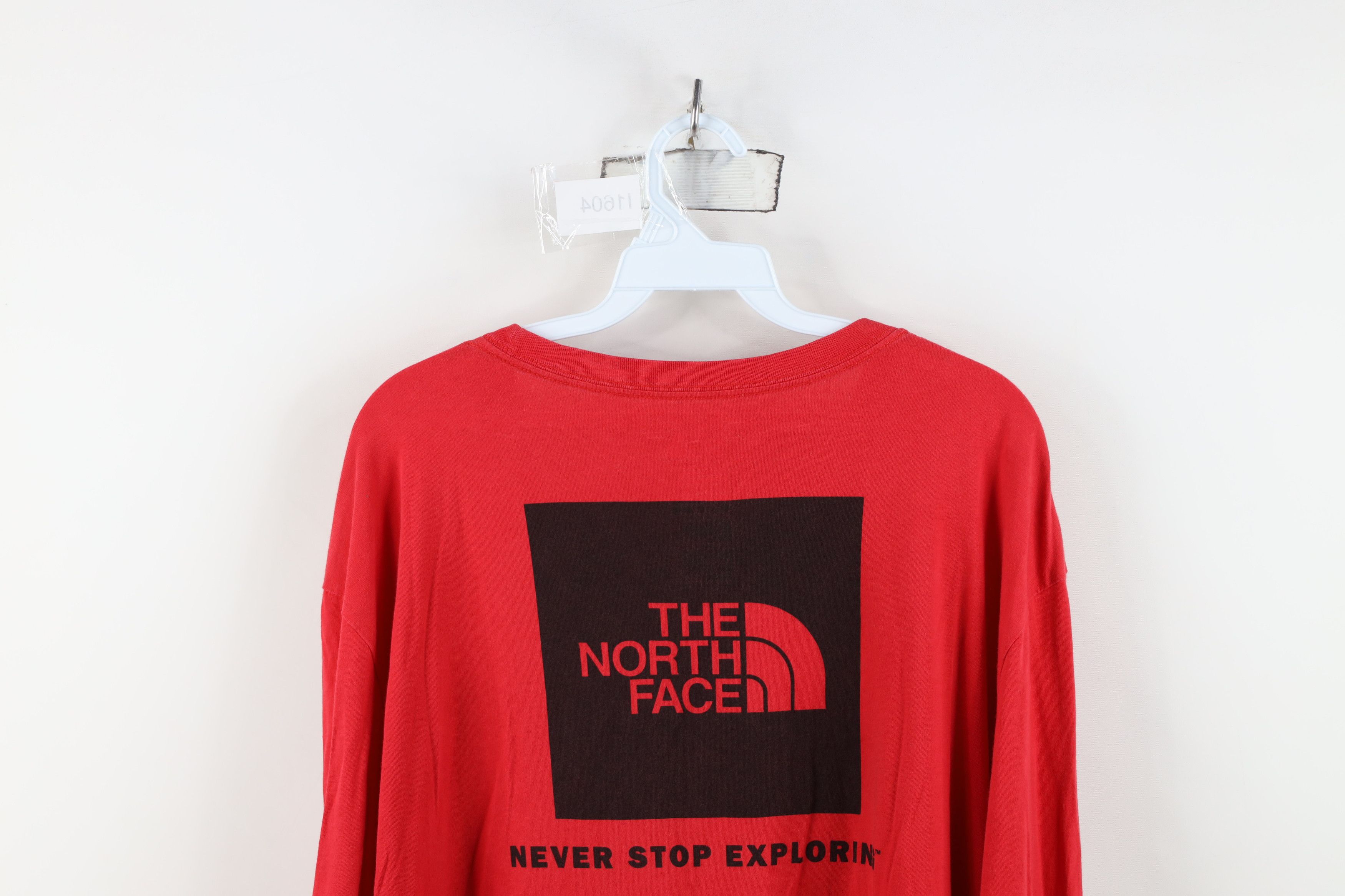 The North Face Vintage Y2K The North Face Box Logo Long Sleeve T-Shirt Red Size US XXL / EU 58 / 5 - 12 Thumbnail