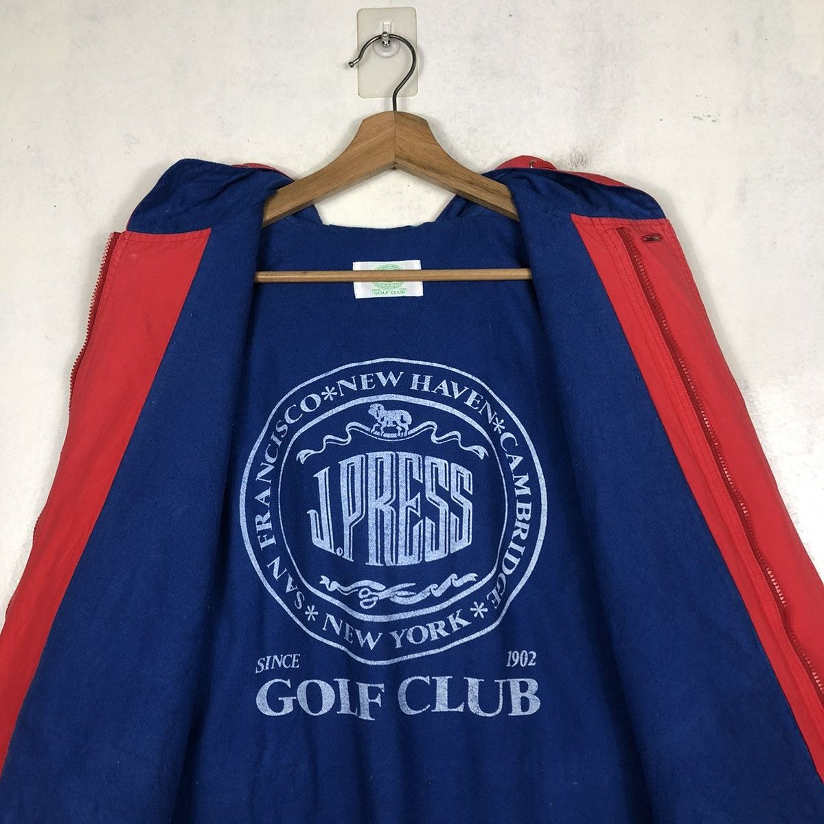 Japanese Brand 📌VTG BOMBER JACKET J.PRESS BIG LOGO LINING ISSEY MIYAKE Size US L / EU 52-54 / 3 - 15 Thumbnail