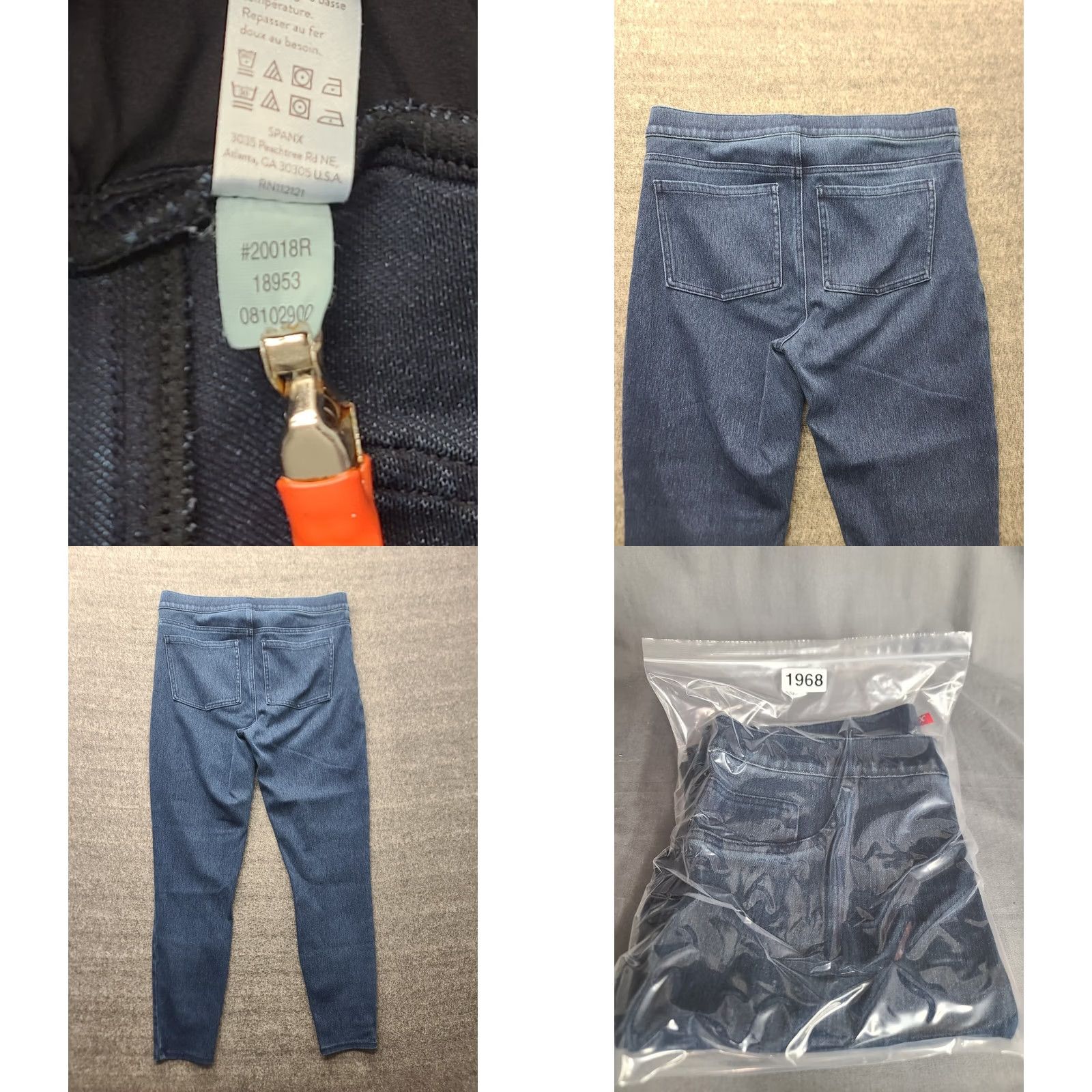 Spanx Spanx Jeans Womens L Ankle Cut High Rise Slimming Shapewear Jeggings Distressed Blue Denim Size 36" / US 14 / IT 50 - 8 Thumbnail