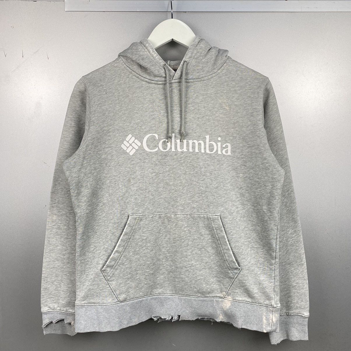 Columbia Distressed Spellout Hoodie Size US S / EU 44-46 / 1 - 1 Thumbnail