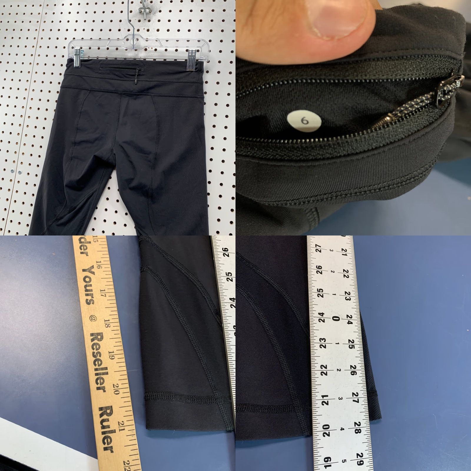 Lululemon LULULEMON Athletic Leggings Womens Size 6 Black Cropped Yoga Workout Fit 26x21 Size 28" / US 6 / IT 42 - 8 Thumbnail