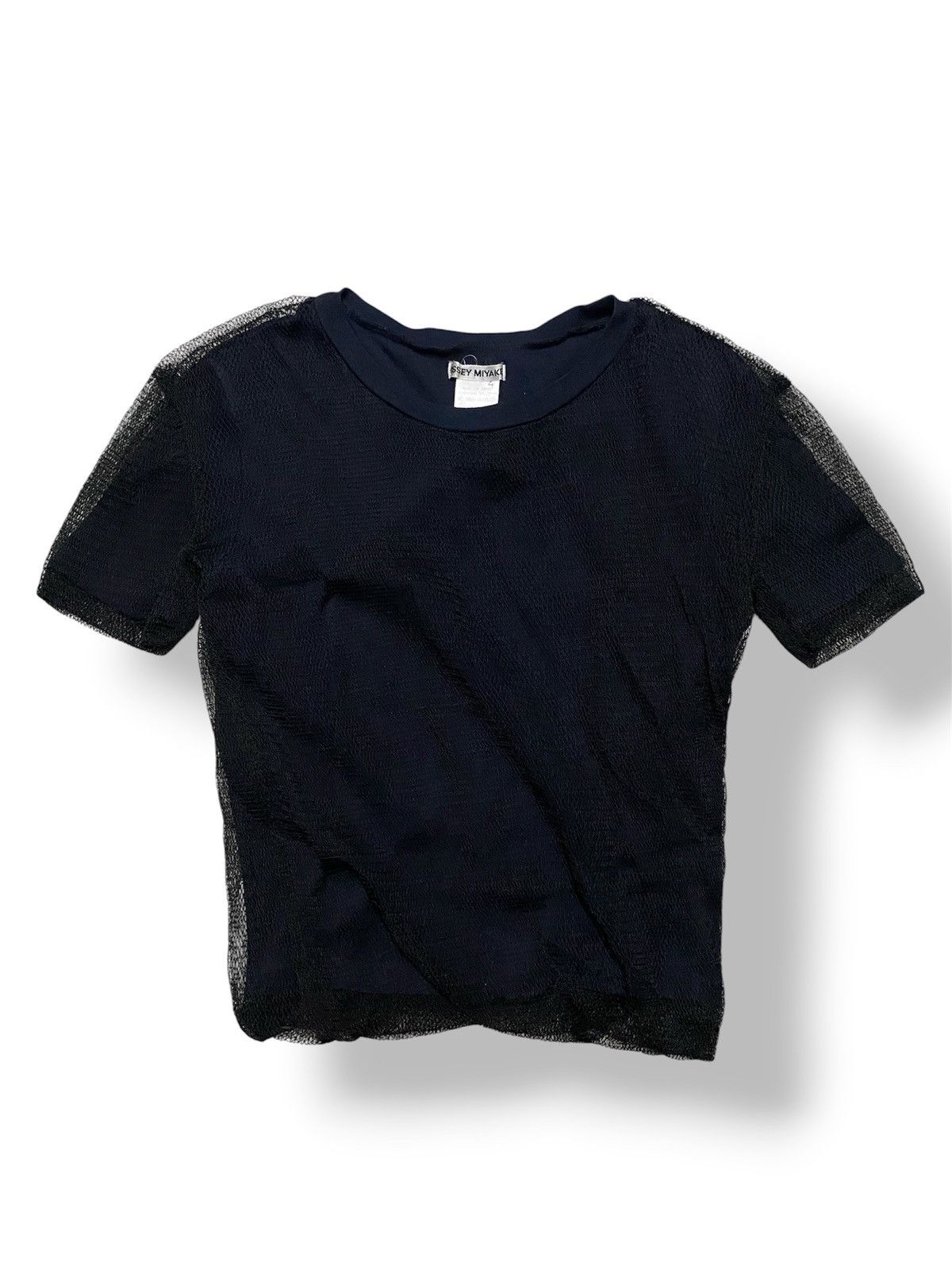 Issey Miyake Archive Issey Miyake - Mesh Layered Textured Tee Size US S / EU 44-46 / 1 - 1 Thumbnail