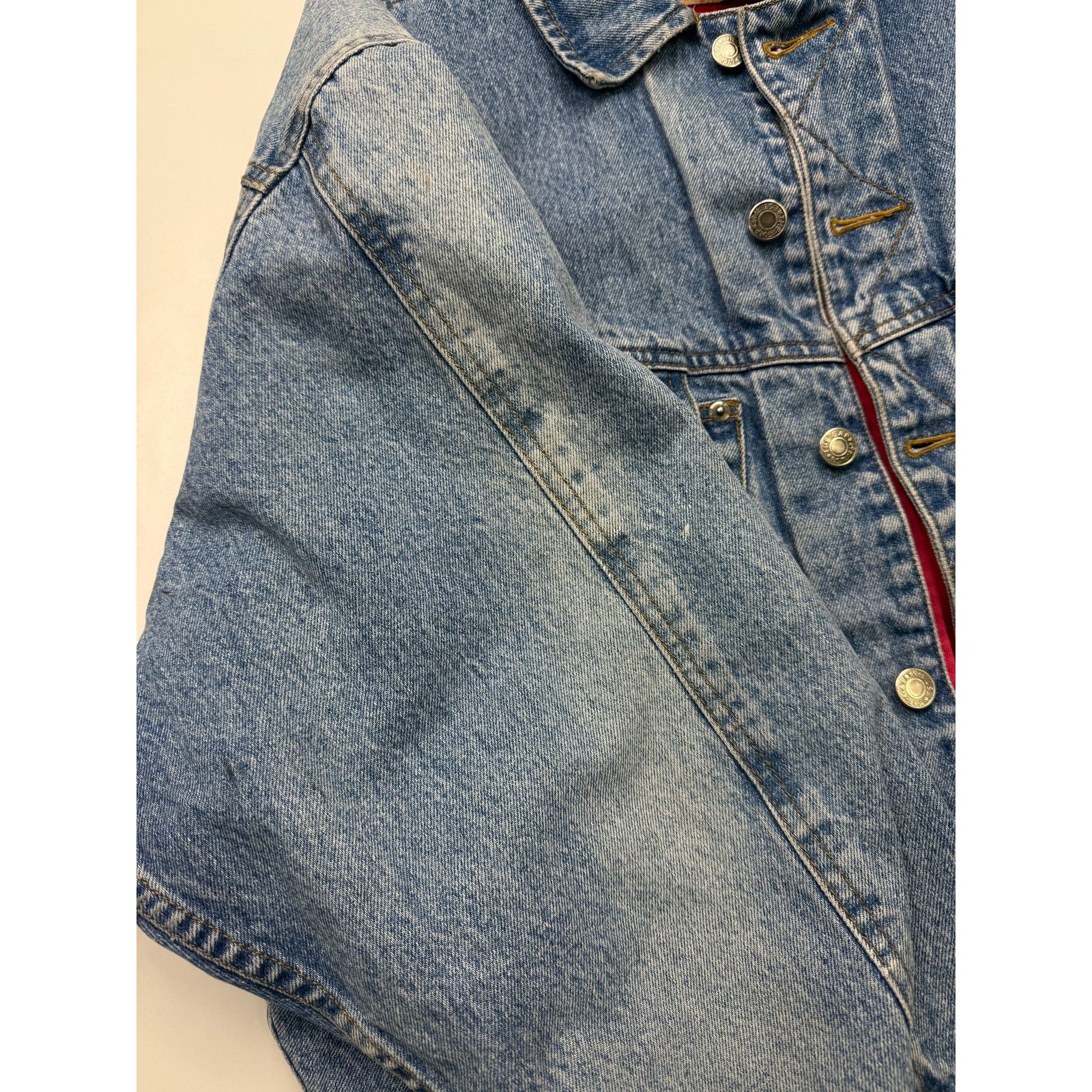 Vintage Vintage Gap Denim Lined Zip Up Hybrid Trucker Style Jacket L Size US L / EU 52-54 / 3 - 10 Thumbnail