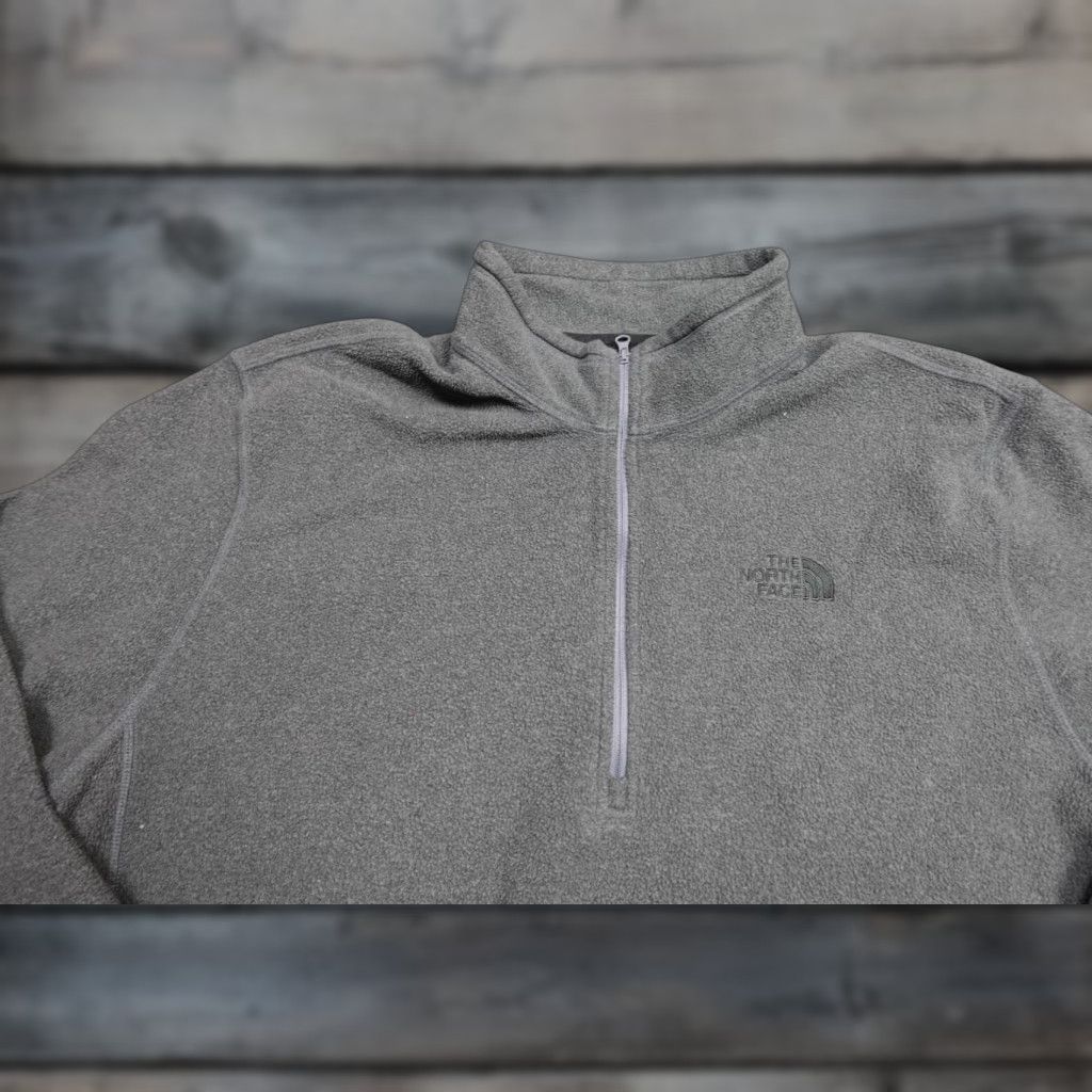The North Face The North Face Fleece Mens XL Gray Sweater Lightweight Soft Base Layer Zipper Pullover Classic Casual Mens XL Gray Fleece Sweater Size US XL / EU 56 / 4 - 1 Thumbnail