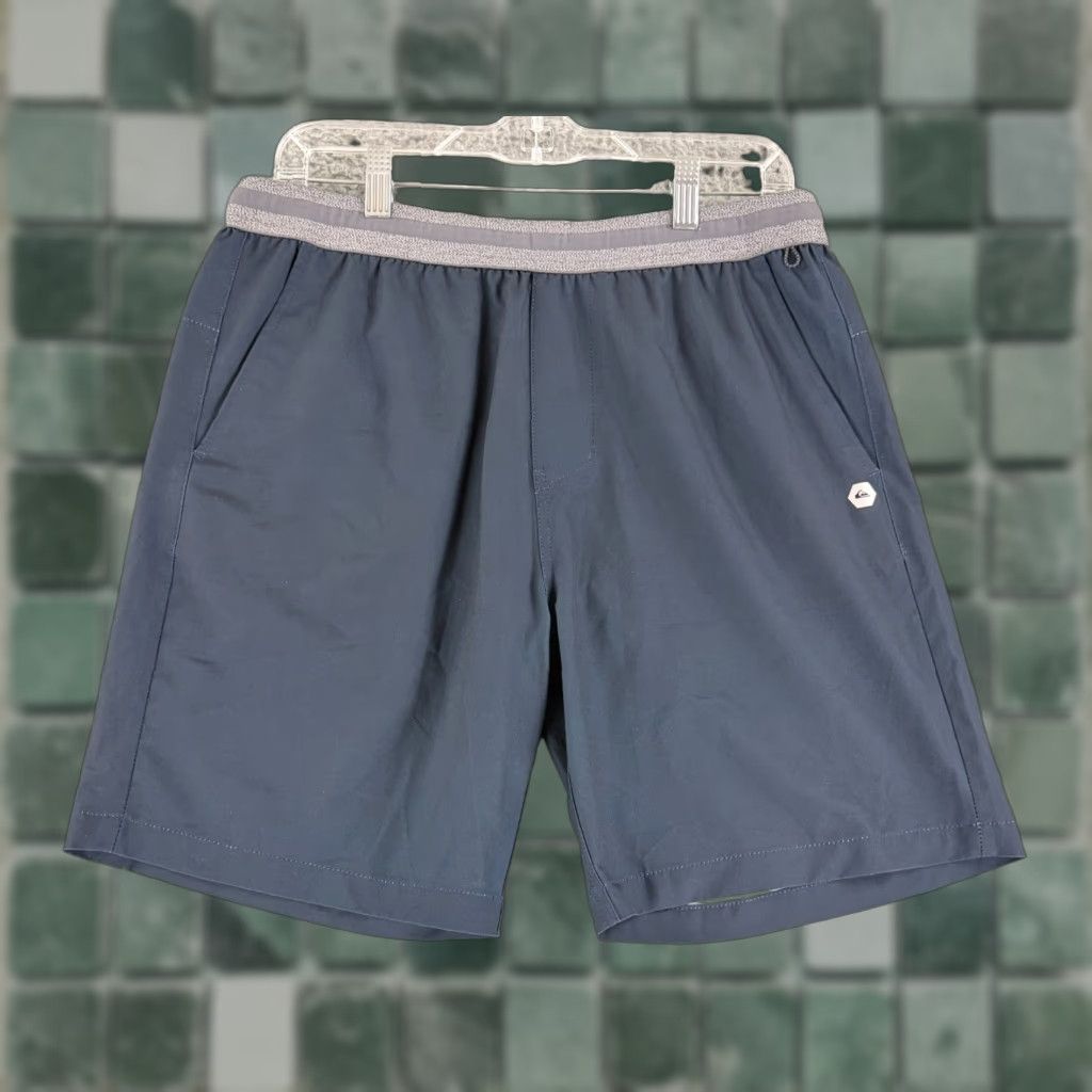 Quiksilver Quiksilver Adapt Amphibian Short Mens Medium Blue Pull On Dry Flight Water Repel Casual Beach Sports Athletic with Pockets Size US 31 - 1 Thumbnail