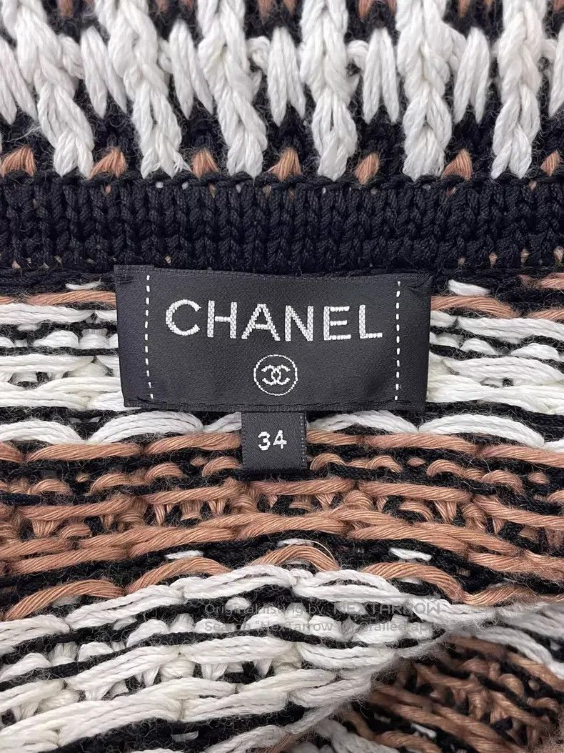 Chanel Chanel Color-matched striped woven jacket Size XXS / US 00 / IT 34 - 4 Thumbnail