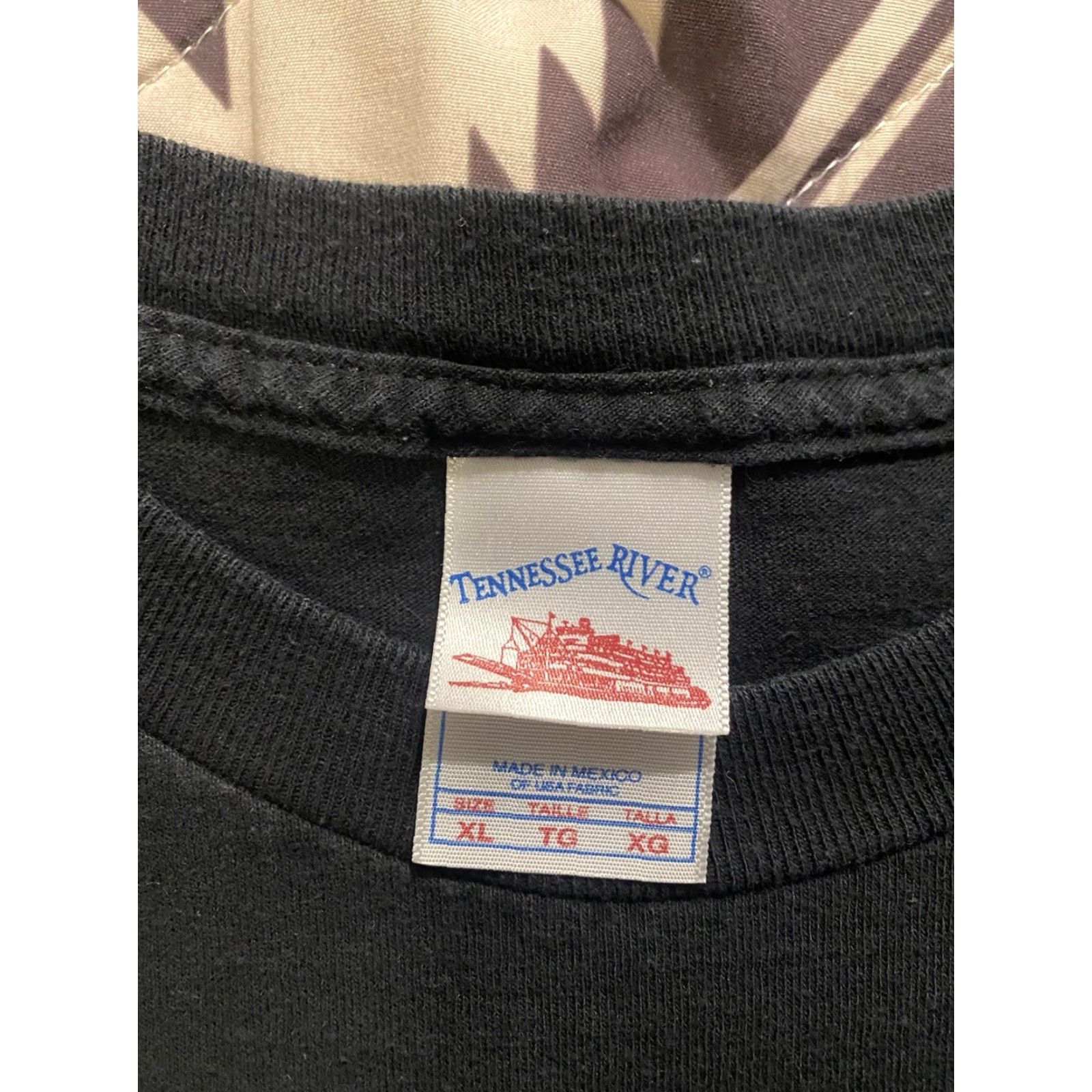 Vintage VINTAGE Tennessee River T Shirt Funny Black XL Unisex Adults Crew Neck Short Sleeve Graphic Print Size US XL / EU 56 / 4 - 4 Thumbnail