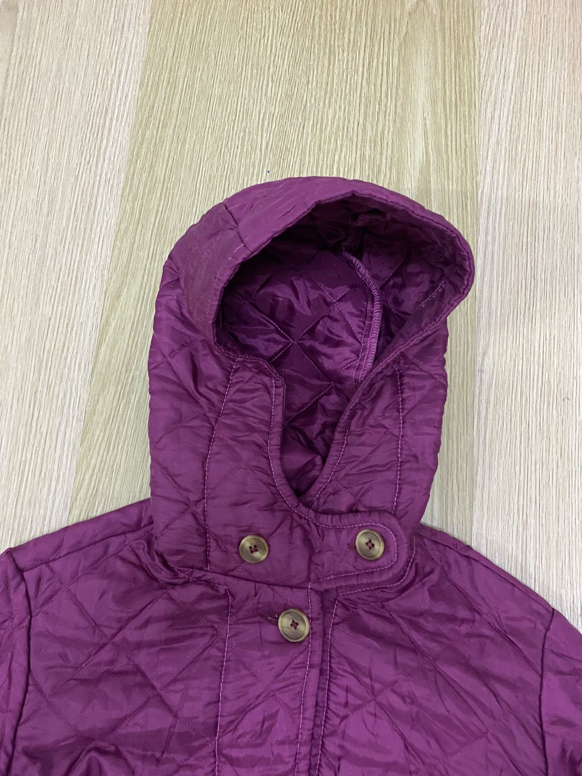 Japanese Brand Beaver england quilted long coat jacket Size S / US 4 / IT 40 - 4 Thumbnail