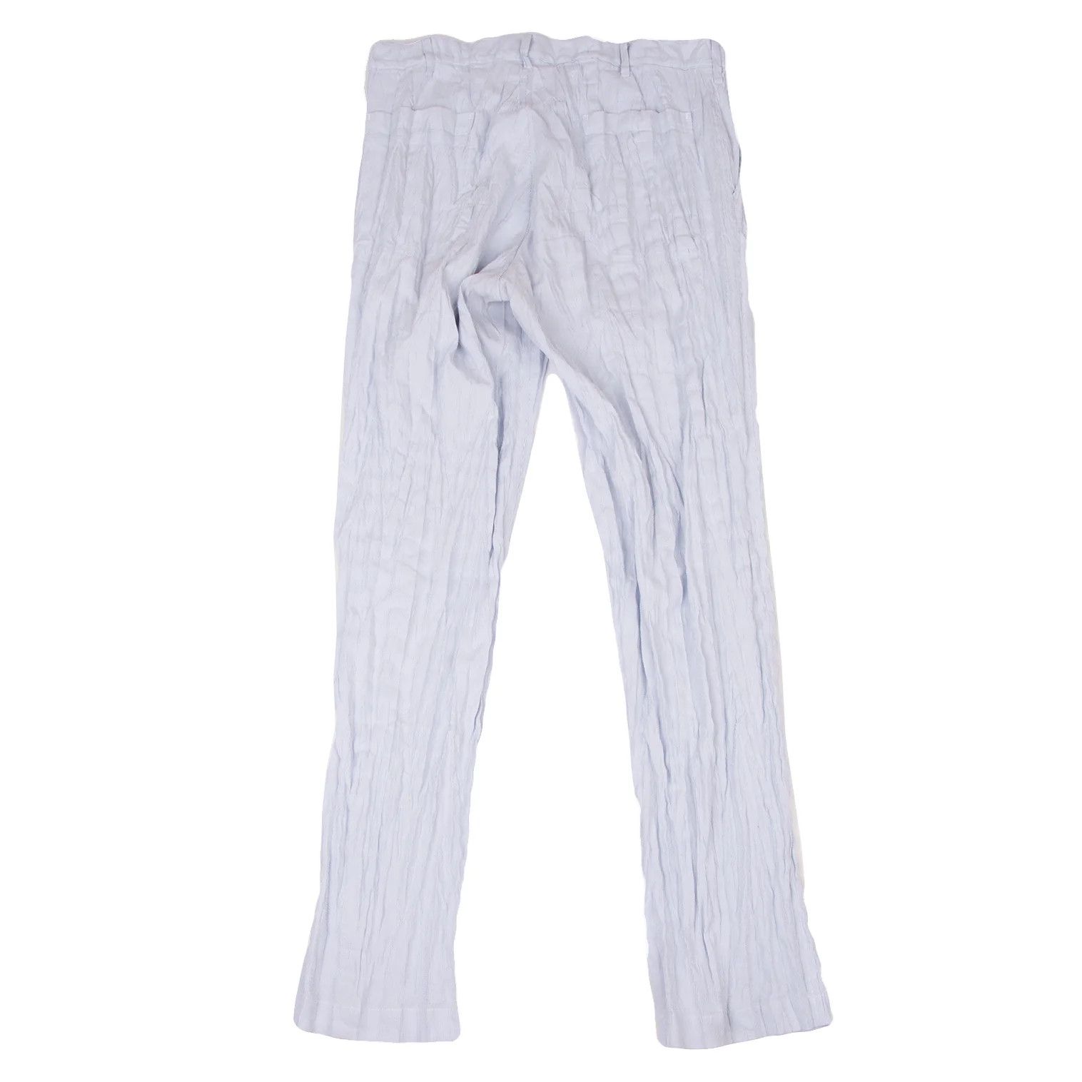 Issey Miyake Pleated Stripe Pants in Blue and White Size US 30 / EU 46 - 14 Thumbnail