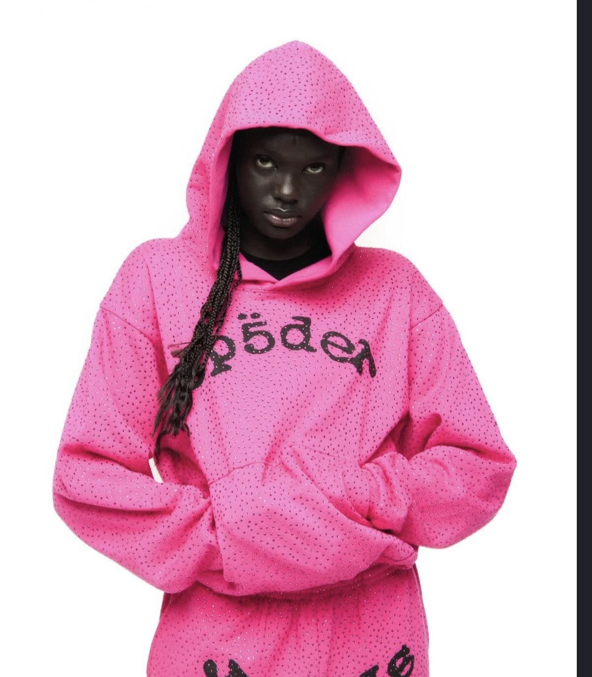 Sp5der Sp5der VVS HOODIE P!nk Size US M / EU 48-50 / 2 - 1 Thumbnail